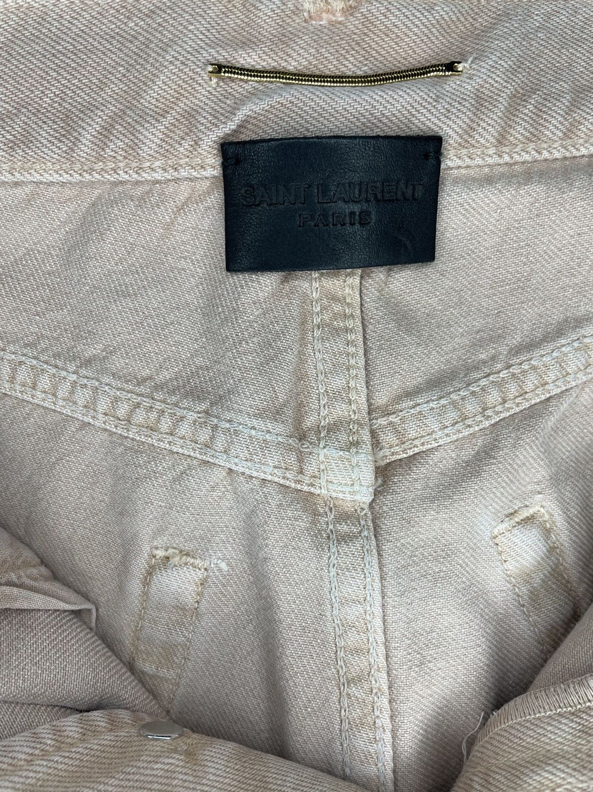 Saint Laurent Paris Saint Laurent Denim Shorts Size 26" / US 2 / IT 38 - 10 Thumbnail