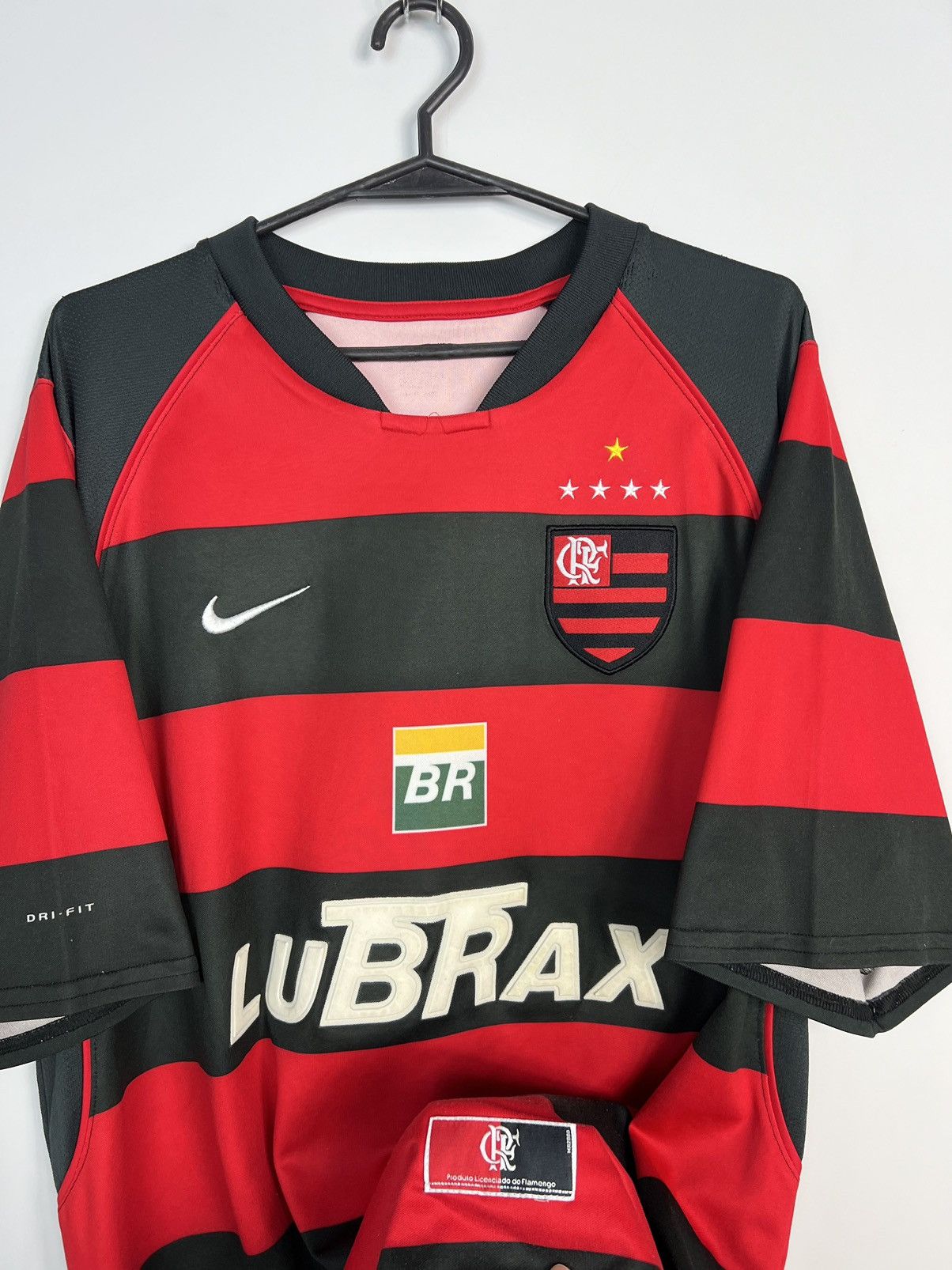 Nike × Vintage Nike Flamengo 2002/2003 Soccer Jersey Vintage Size US XL / EU 56 / 4 - 2 Thumbnail