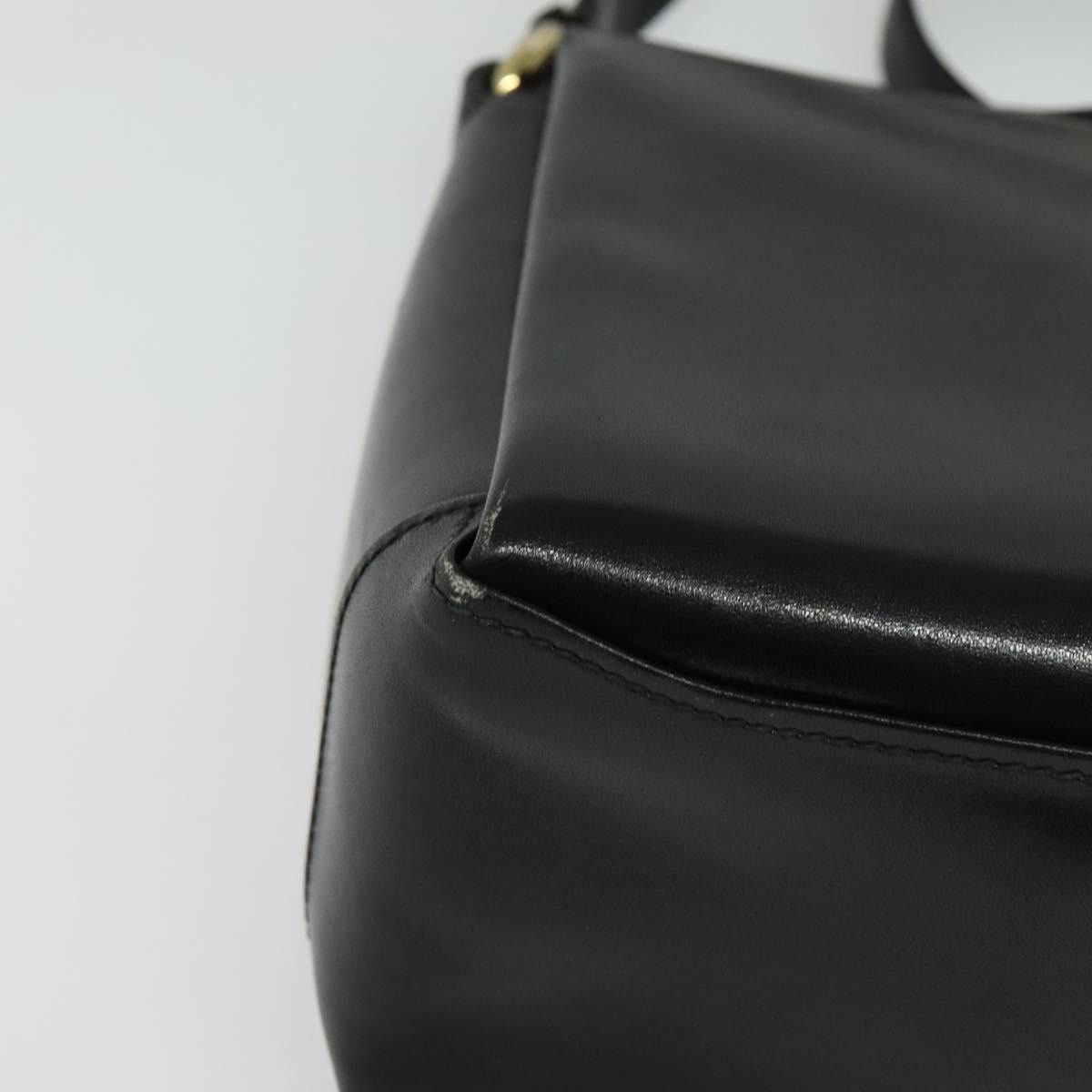 Gucci GUCCI Shoulder Bag Leather Black Gold Size ONE SIZE - 10 Thumbnail