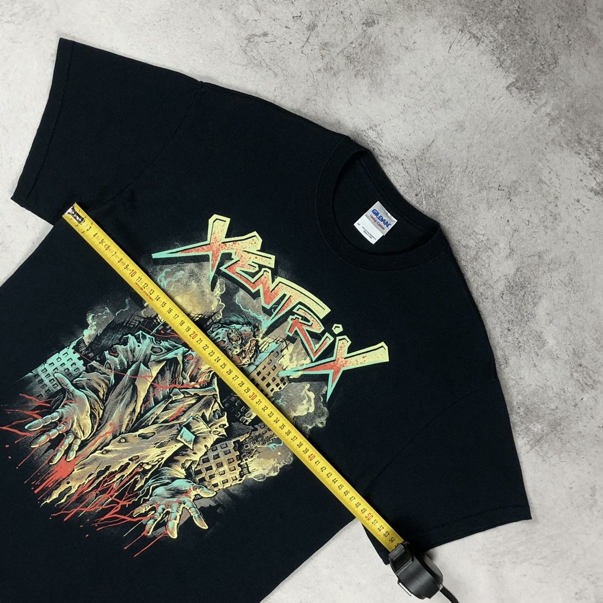 Vintage Vintage Xentrix Keep Smiling While You Die Graphic Metal Tee Size US M / EU 48-50 / 2 - 14 Thumbnail