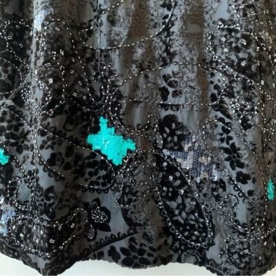 Anthropologie Anthropologie Dress Cocktail Sequined Dress Little Black Dre Size XS / US 0-2 / IT 36-38 - 10 Thumbnail