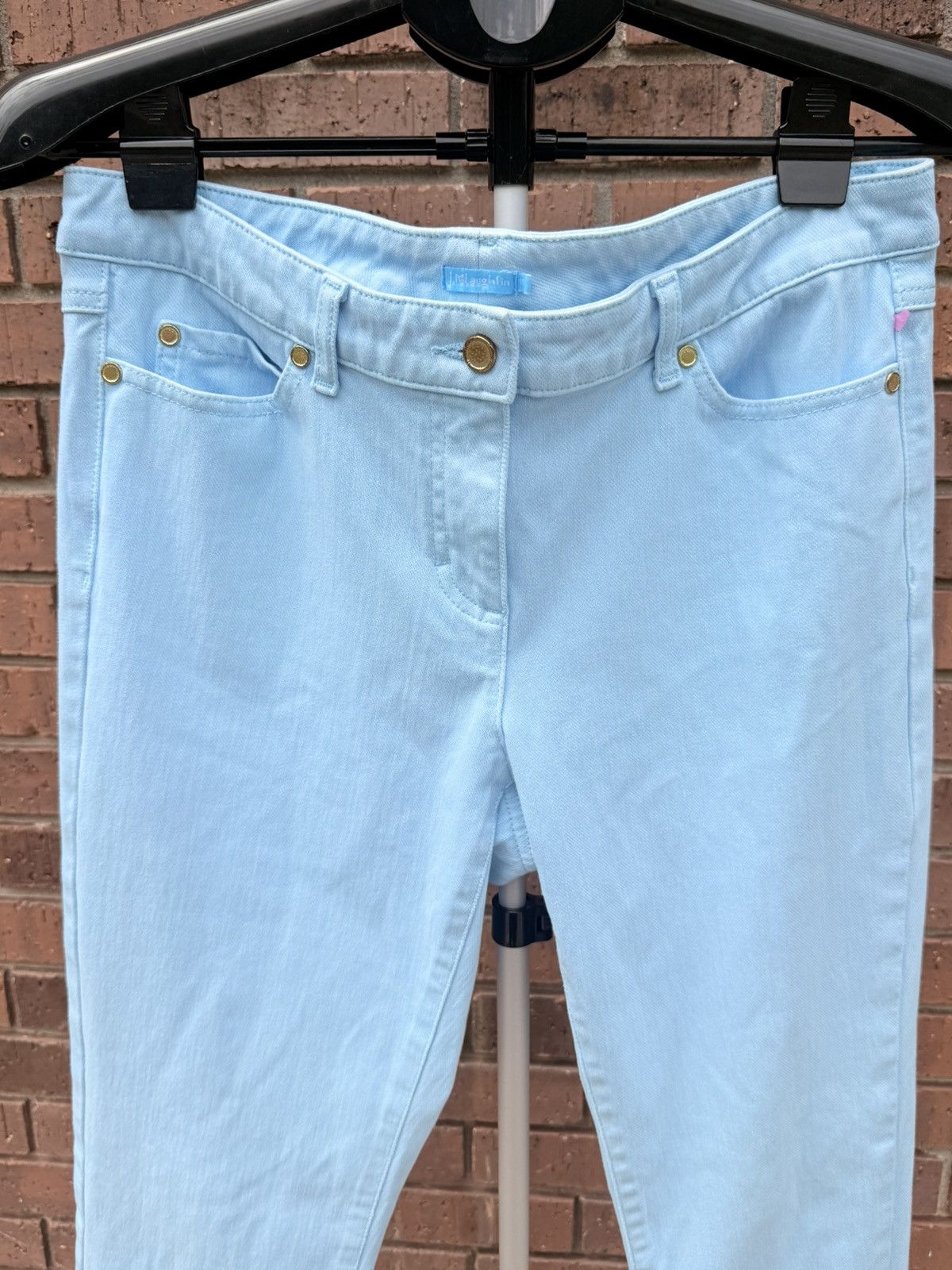 J.McLaughlin J. McLaughlin Womens Ice Blue Lexi Jeans Stretch Pants Size 32" / US 10 / IT 46 - 3 Thumbnail
