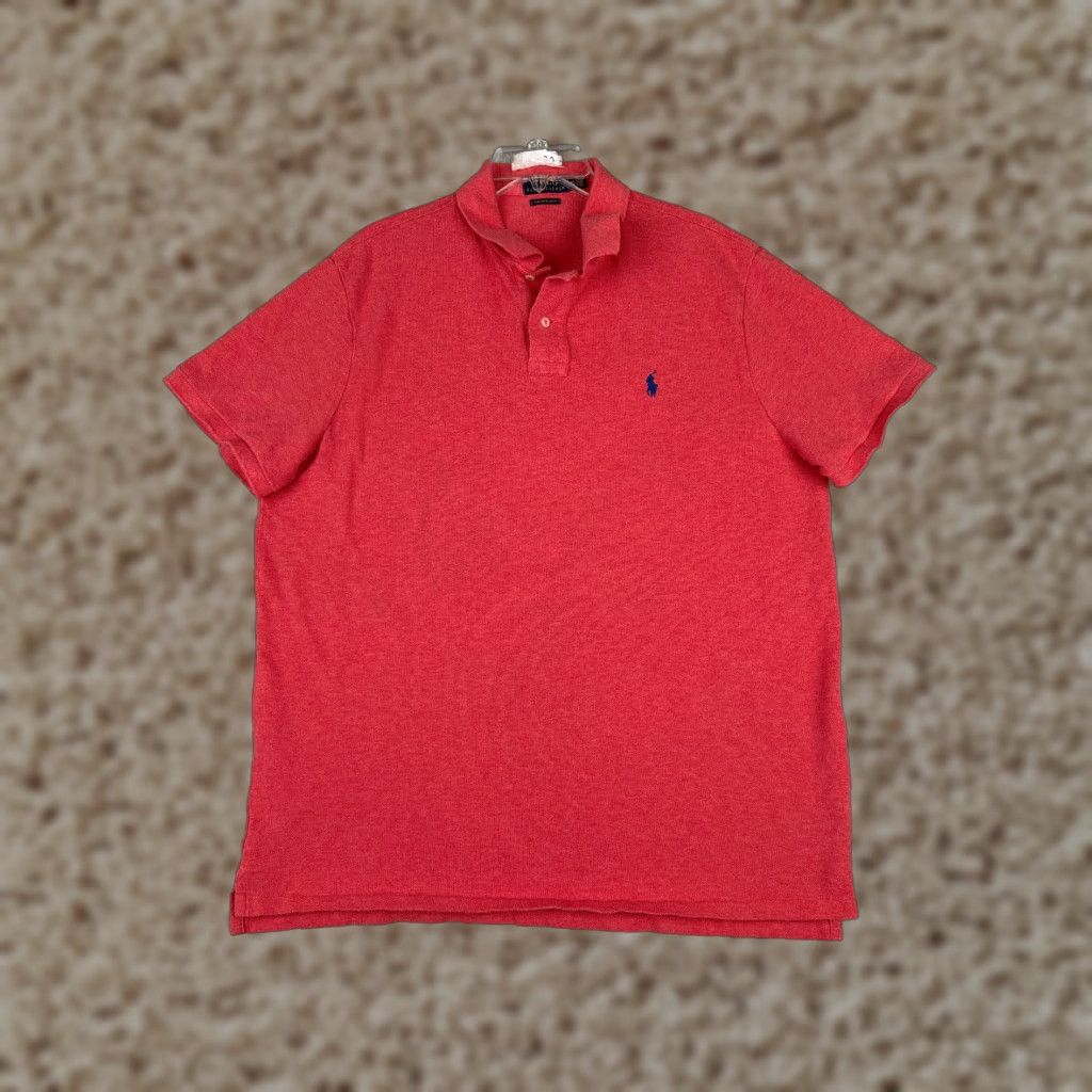 Ralph Lauren VINTAGE Ralph Lauren Polo Shirt Men 2XL Red Short Sleeve Cotton Custom Slim Fit Polo Shirt Men 2XL Red Short Sleeve Cotton Slim Fit Embroidered Logo Size US XXL / EU 58 / 5 - 1 Thumbnail