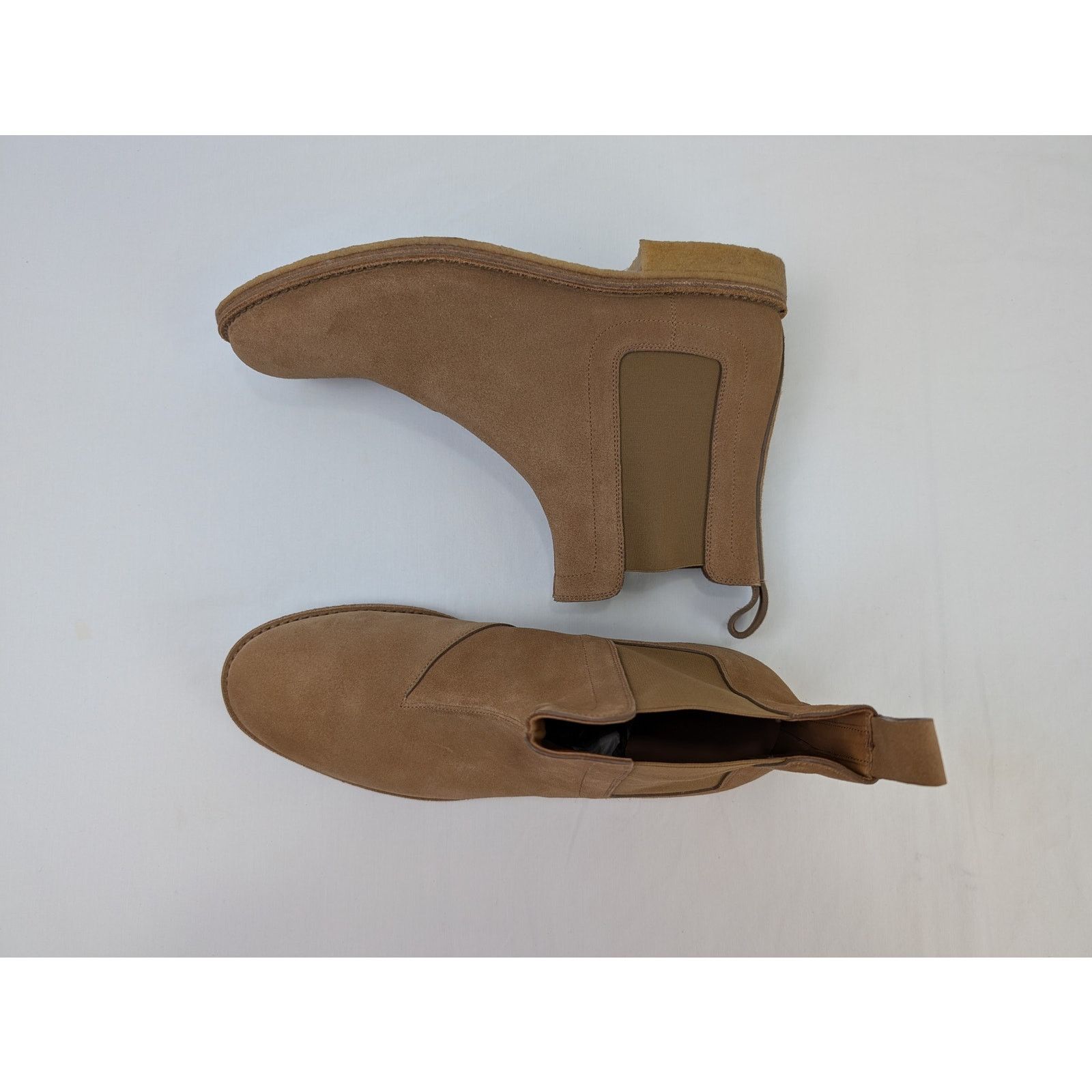 Bottega Veneta o1rshd1 Q:2 / Calf Suede Chelsea Boots in Camel Size US 12 / EU 45 - 7 Thumbnail