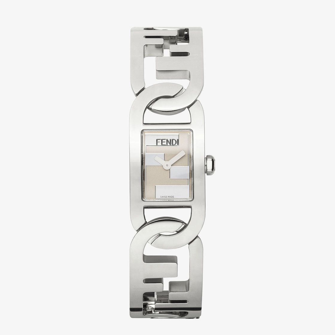 Fendi o1w1db10525 Size: OS / O’Lock Gourmette Watch in Silver Size ONE SIZE - 1 Thumbnail