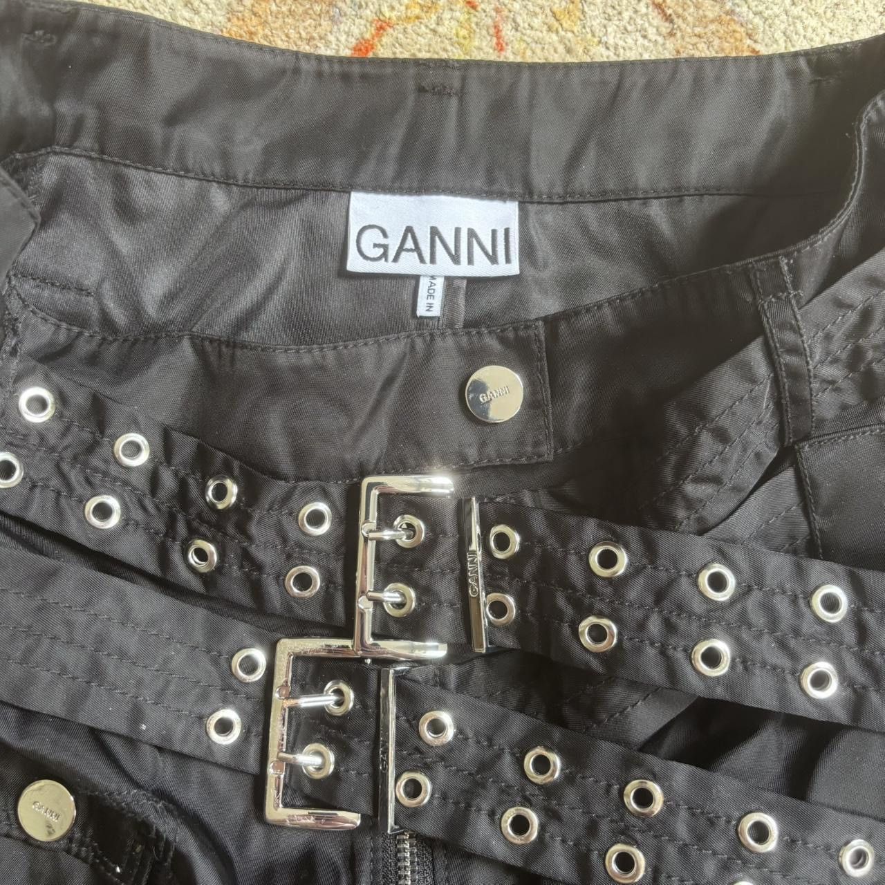 Ganni Ganni nylon double belt shorts Size 26" / US 2 / IT 38 - 4 Thumbnail
