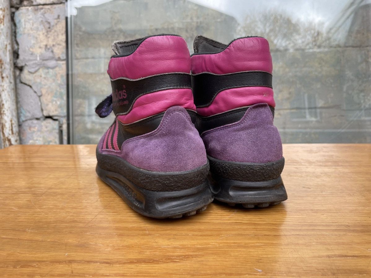 Adidas × Vintage Rare Vintage Adidas 90s Boots Leather Pink Black Size US 7.5 / EU 40-41 - 4 Thumbnail
