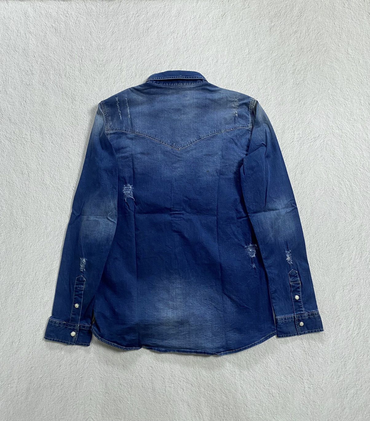 In The Attic In the attic distressed denim shirt Size US L / EU 52-54 / 3 - 2 Thumbnail
