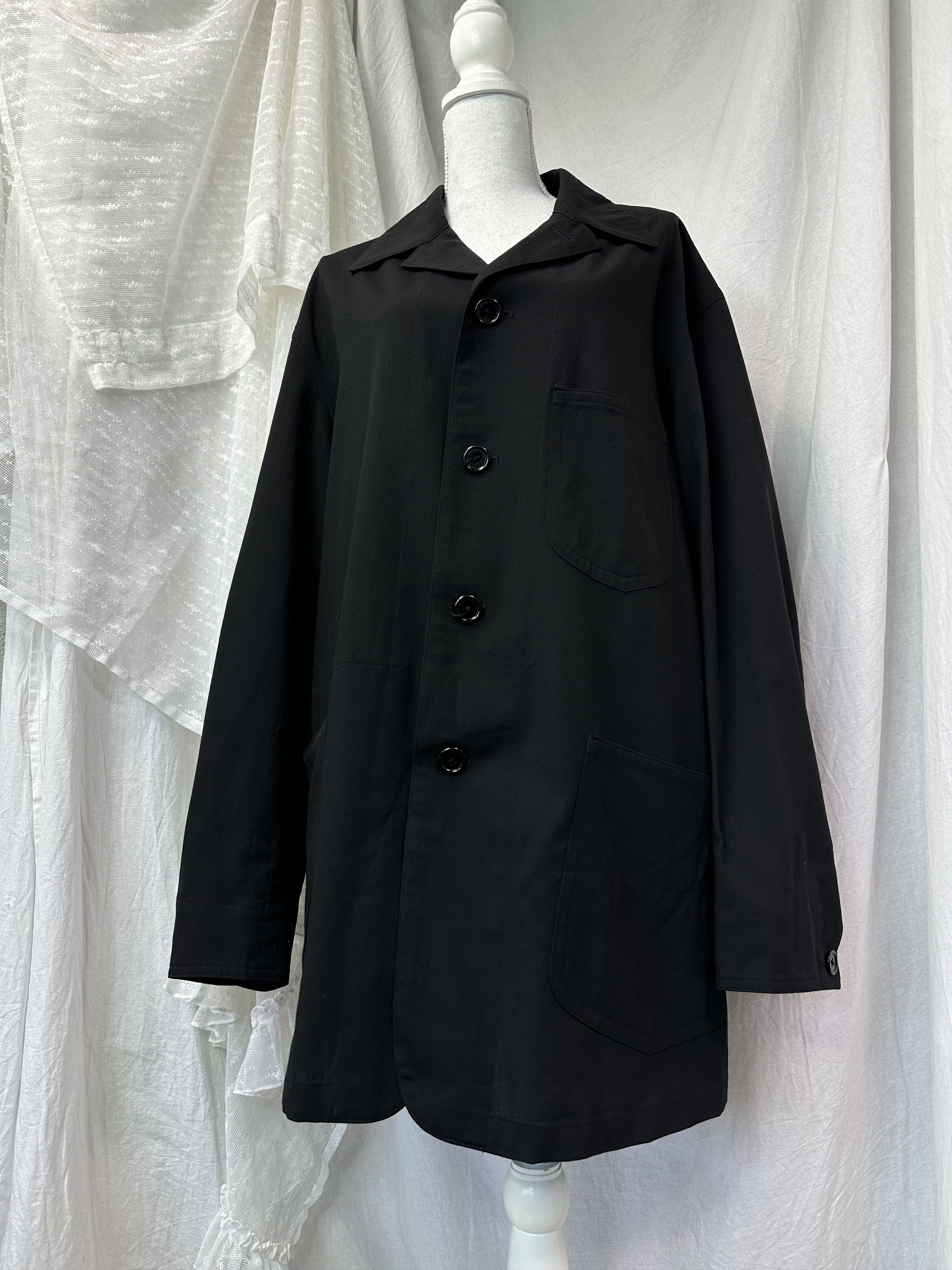 Yohji Yamamoto Vintage Avant Garde Classy Yohji Yamamoto Coat Y2K Size M / US 6-8 / IT 42-44 - 9 Thumbnail
