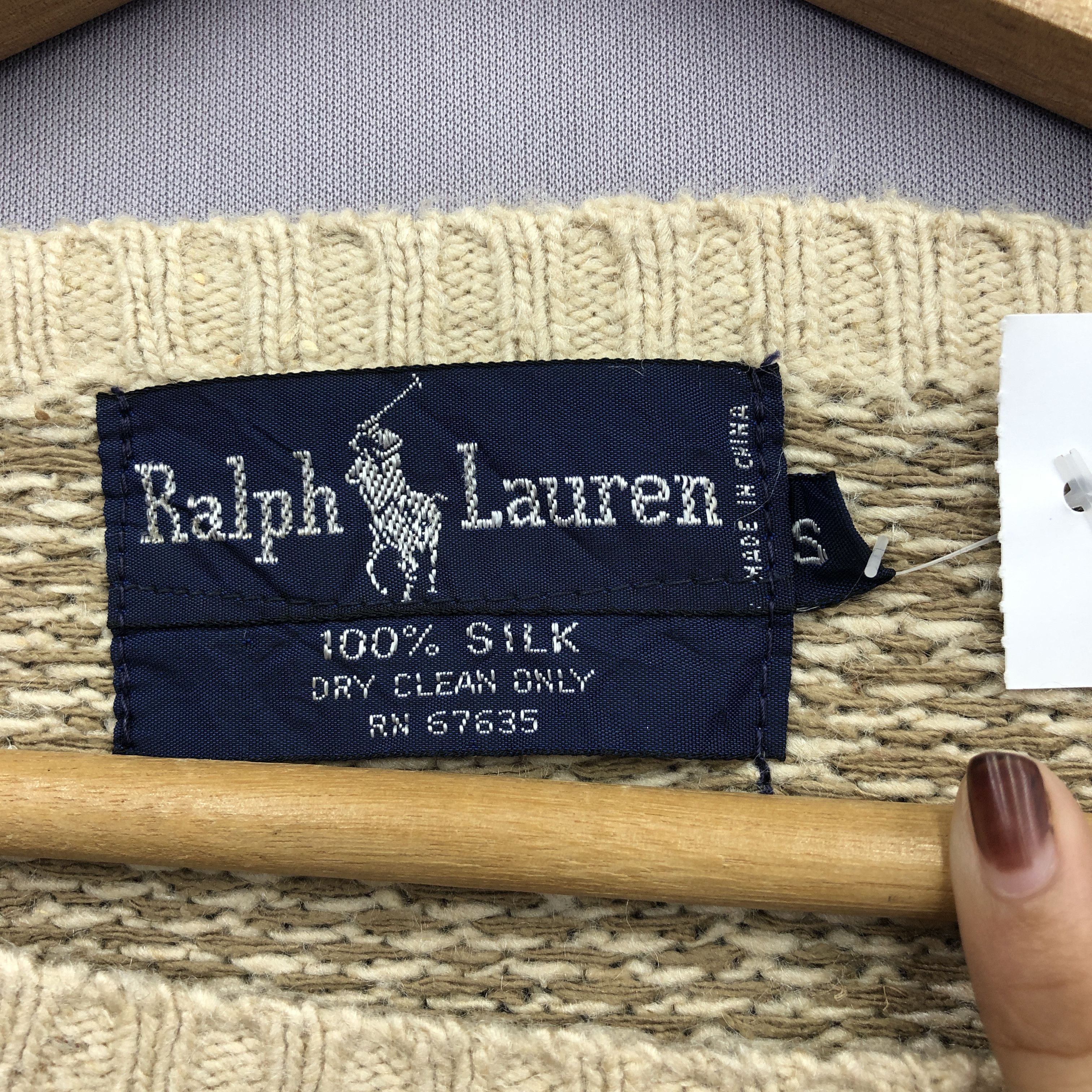 Homespun Knitwear × Polo Ralph Lauren × Vintage Vintage Polo Ralph Lauren SILK Knitwear Sweater Sweatshirt Size US S / EU 44-46 / 1 - 5 Thumbnail