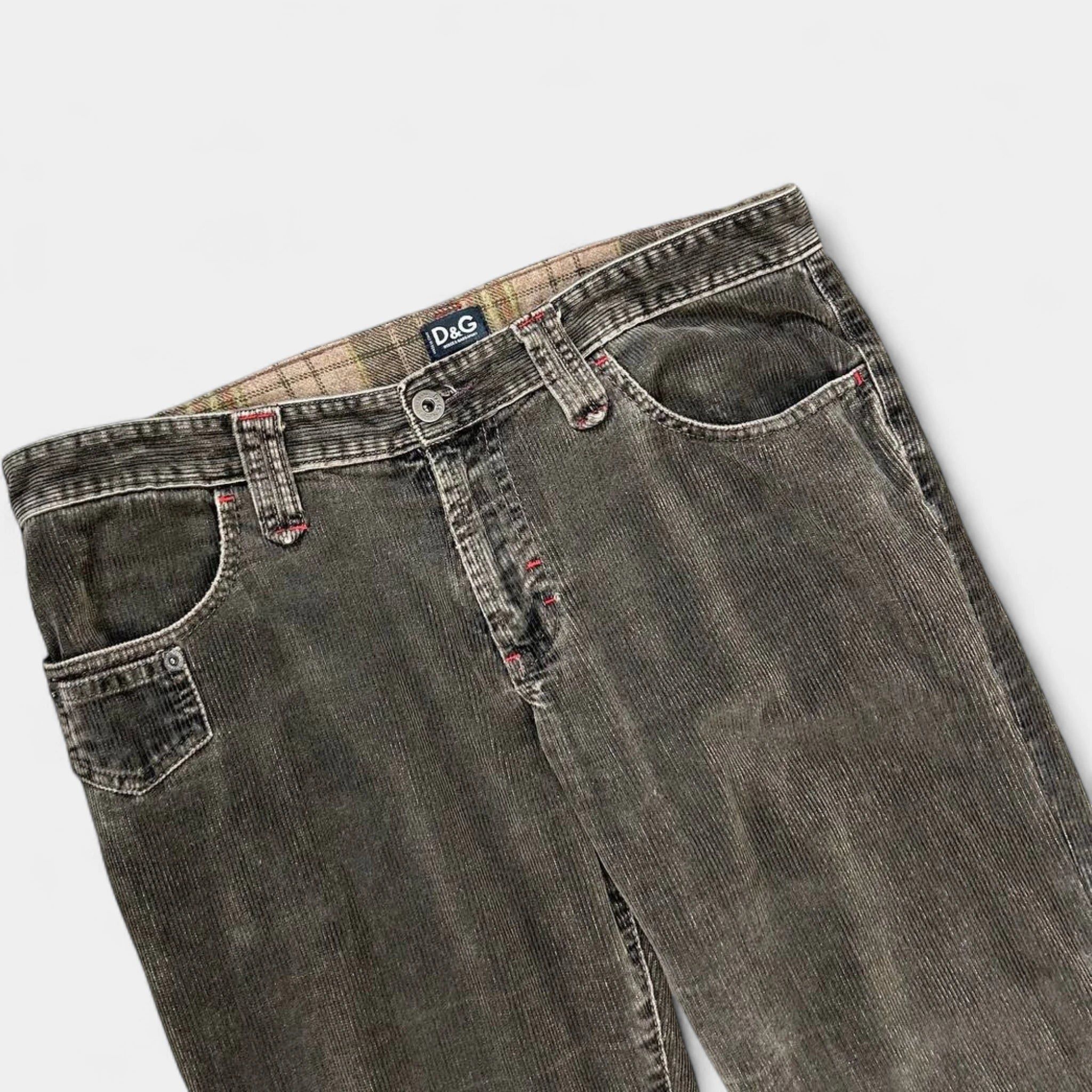 Dolce & Gabbana Dolce & Gabbana Brown Corduroy Pants Size US 30 / EU 46 - 2 Thumbnail