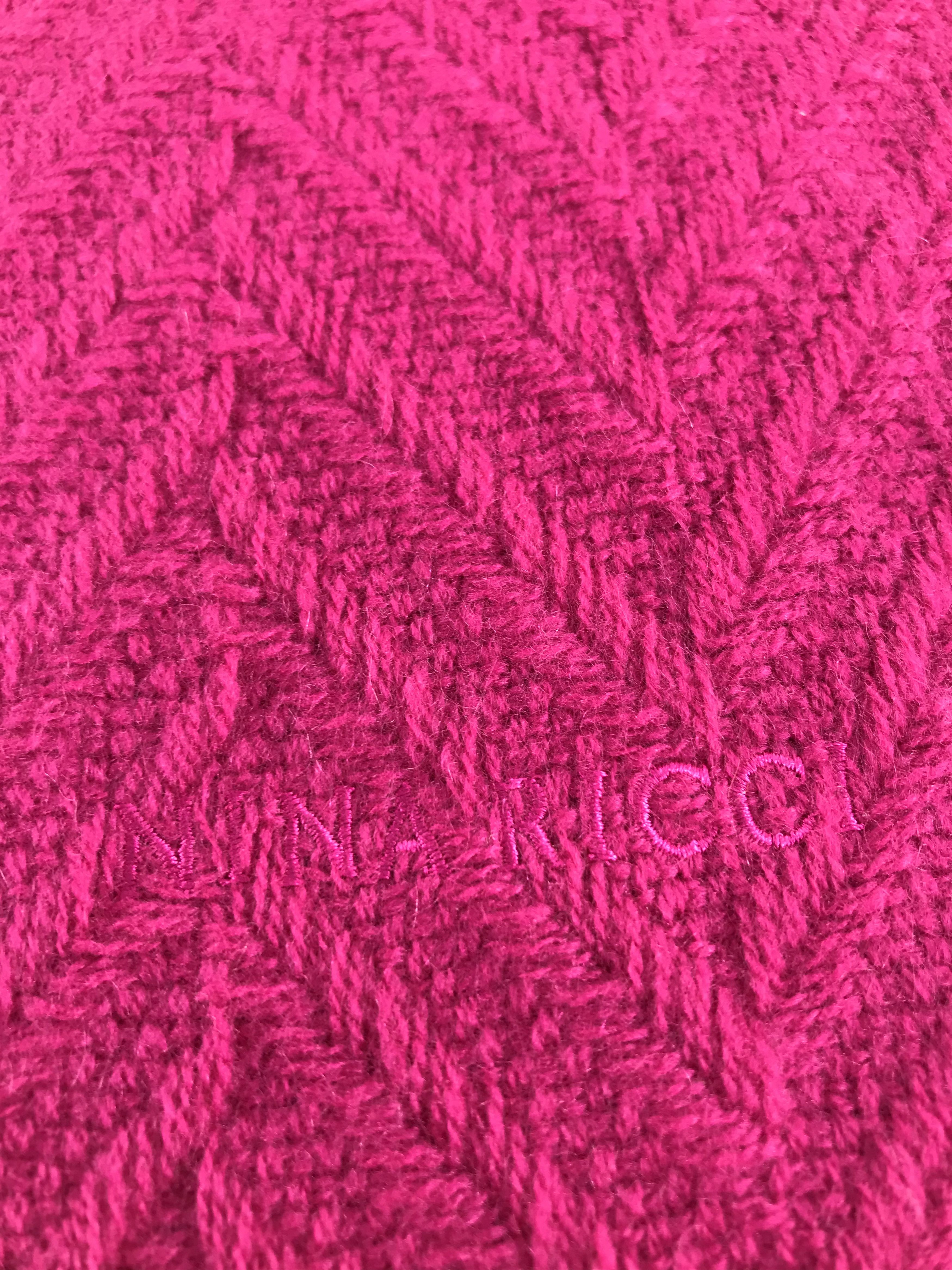 Nina Ricci Nina Ricci Pink Cashmere Scarf Muffler Neckwear V461 Size ONE SIZE - 4 Thumbnail