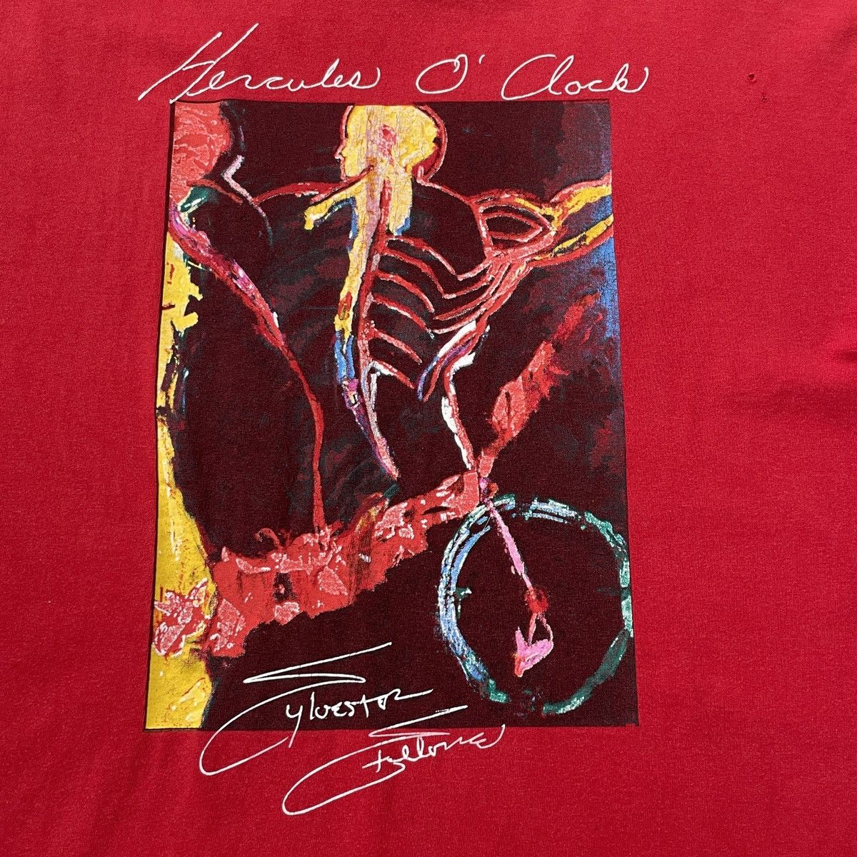 Planet Hollywood × Vintage Planet Hollywood 1991 Hercules O'clock Stallone T-Shirt Size US XL / EU 56 / 4 - 15 Thumbnail