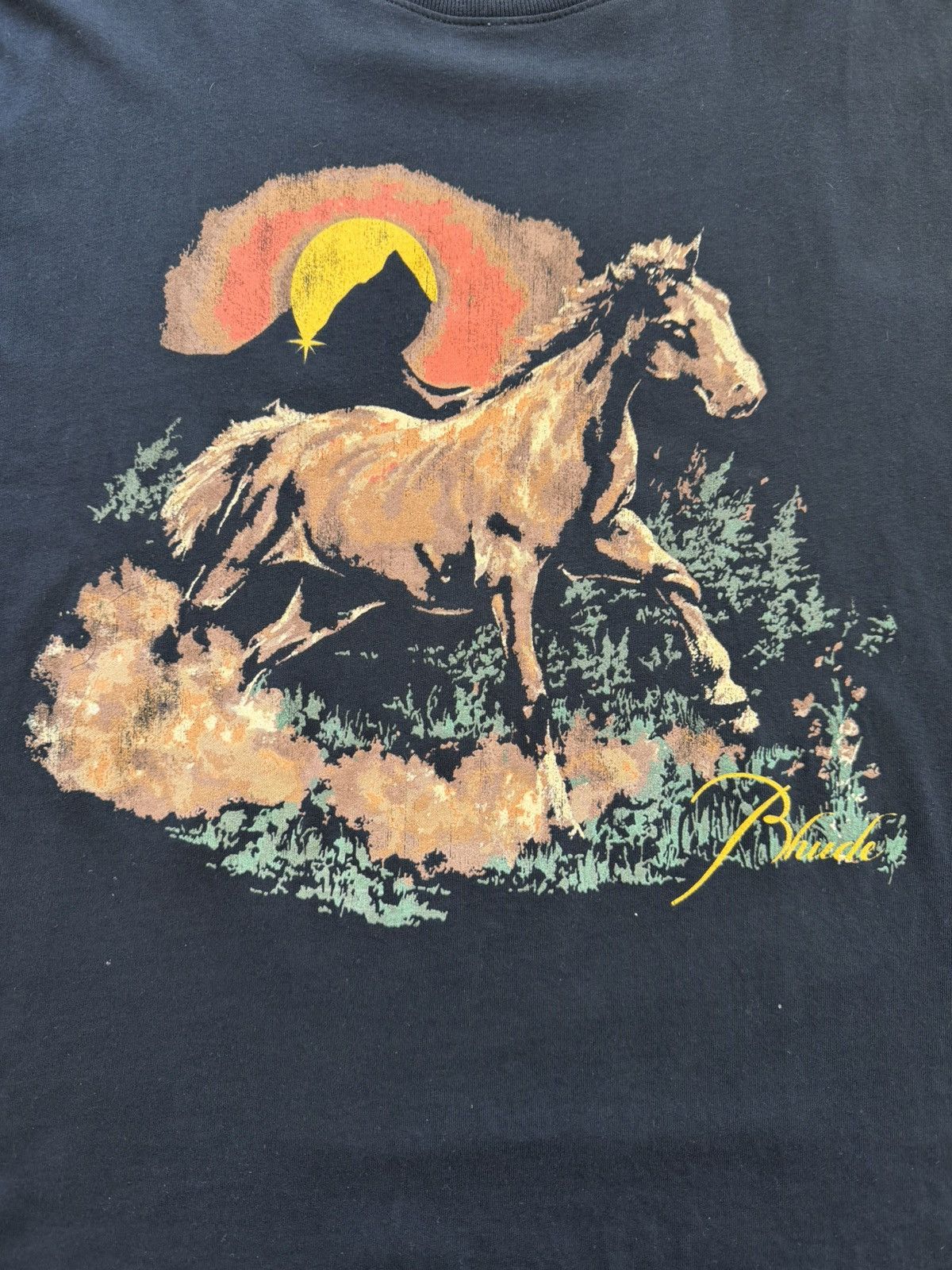 Rhude Rhude - santos horse vintage logo tee - size M Size US M / EU 48-50 / 2 - 1 Thumbnail