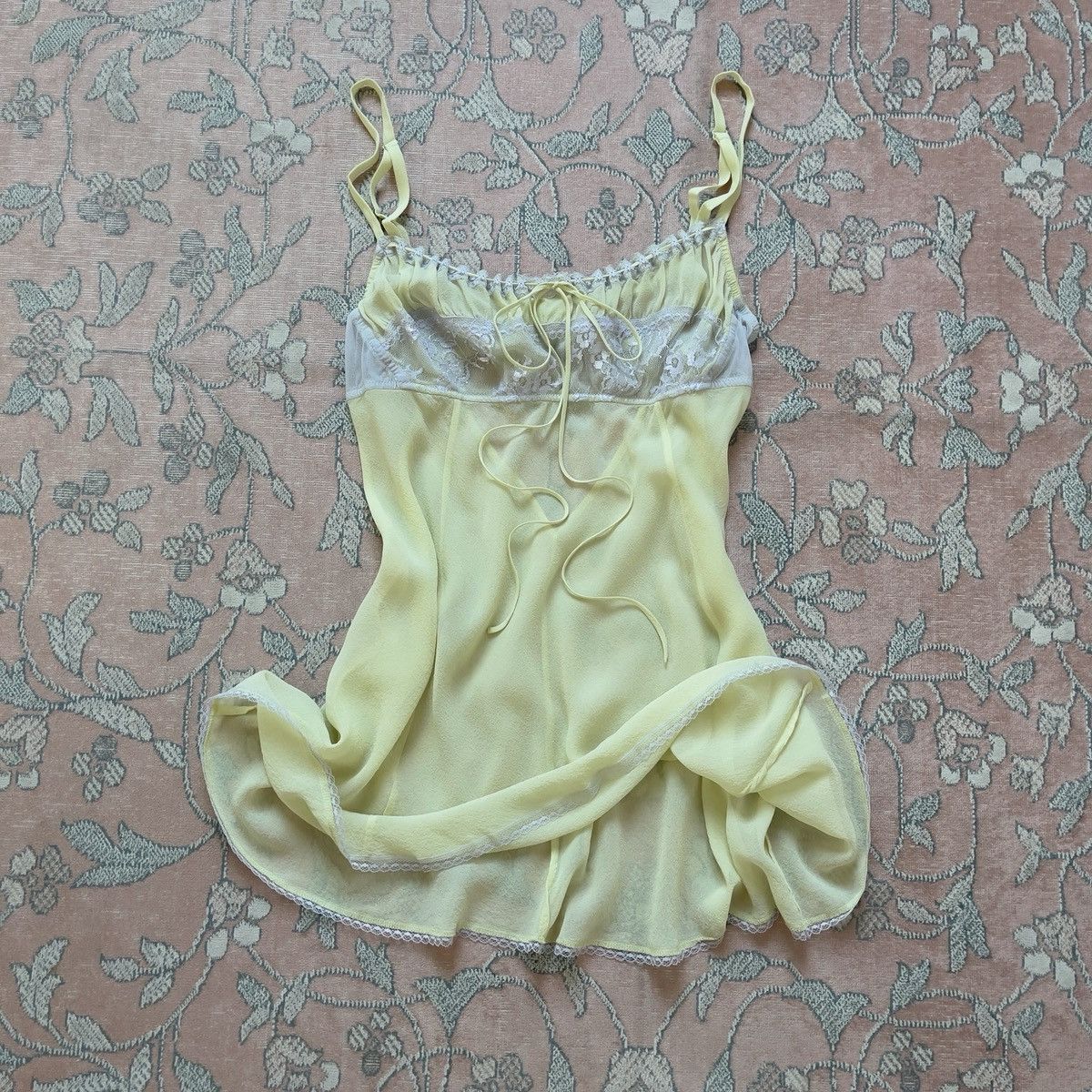Victoria's Secret Victoria’s Secret Soft Yellow Silk Slip Dress (S–M) Size M / US 6-8 / IT 42-44 - 8 Thumbnail