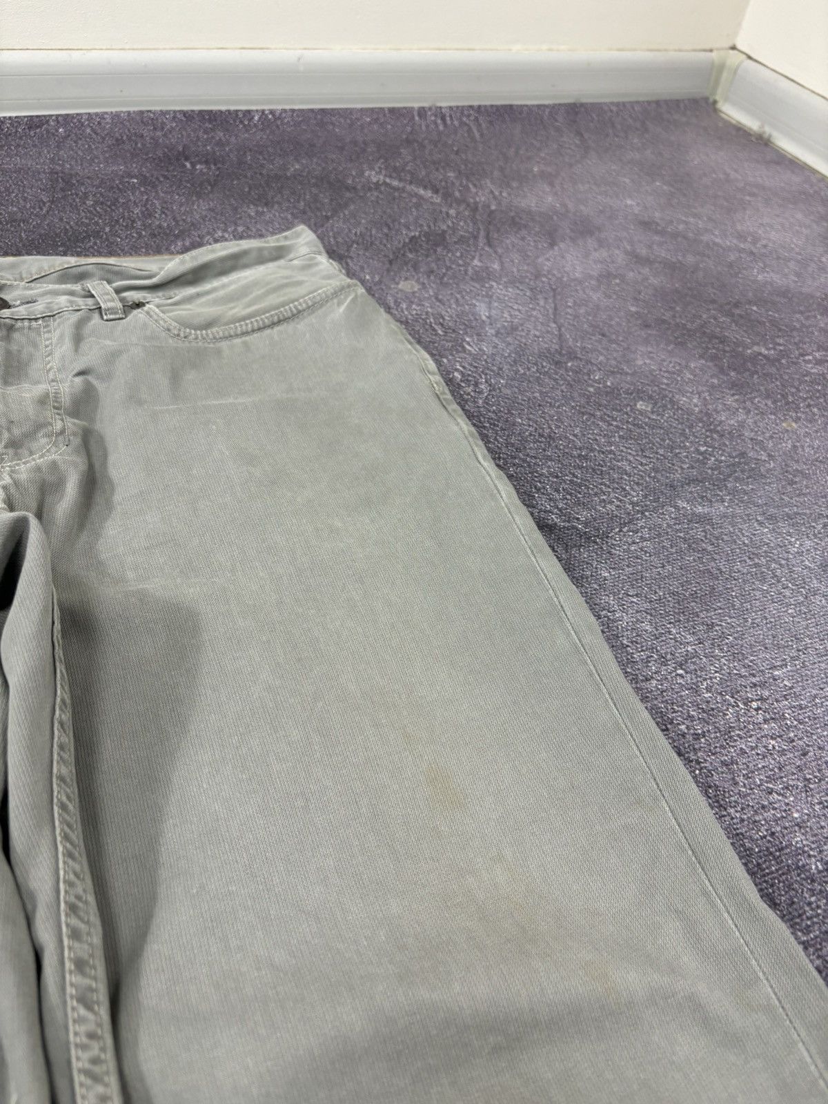 Polo Ralph Lauren Polo Ralph Lauren Men’s Gray Luxury Baggy Pants Jeans Size US 35 - 13 Thumbnail