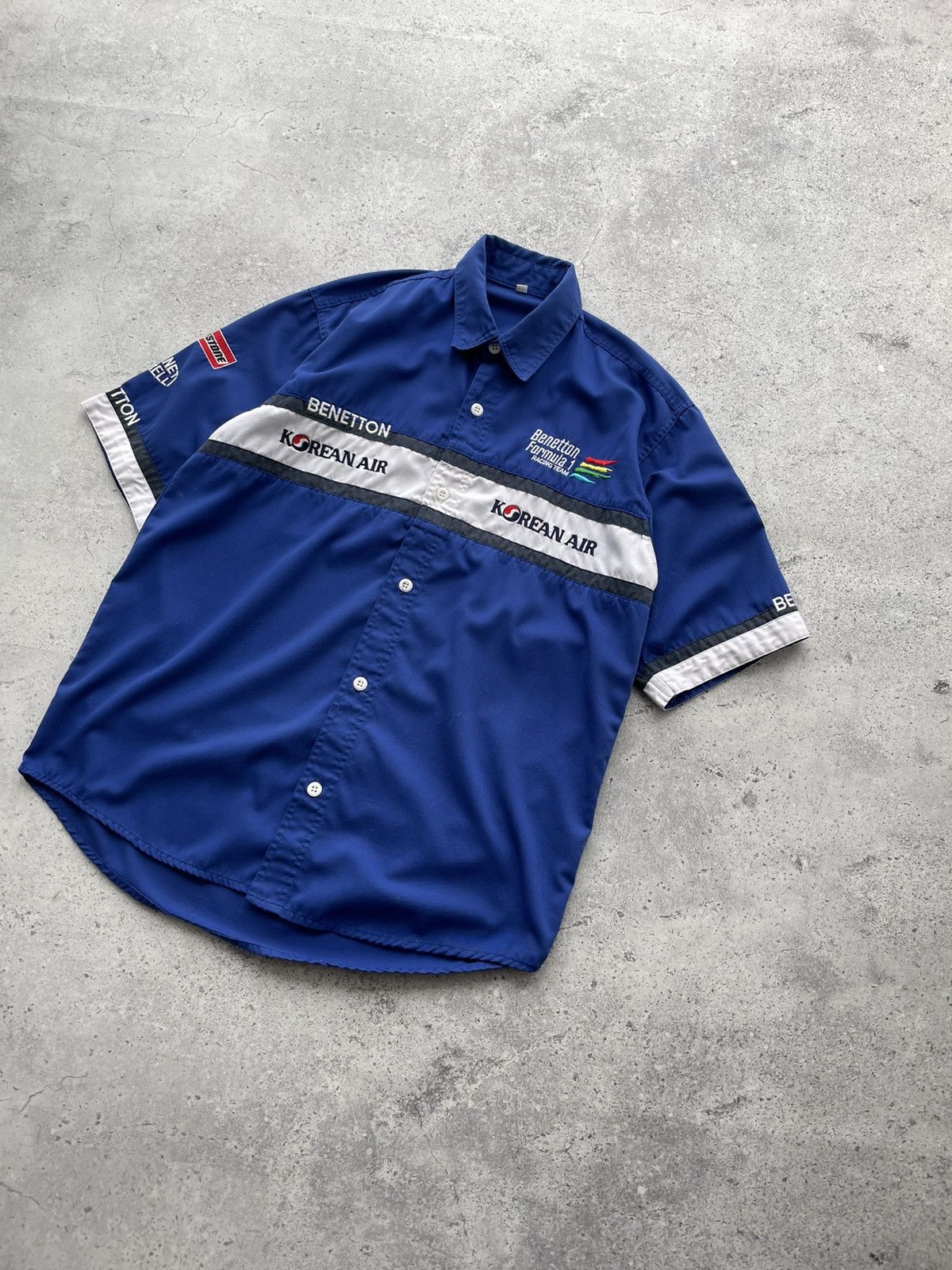 Benetton 2000s Rare Benetton Formula 1 Mild Seven Racing Team Shirt Size US L / EU 52-54 / 3 - 5 Thumbnail