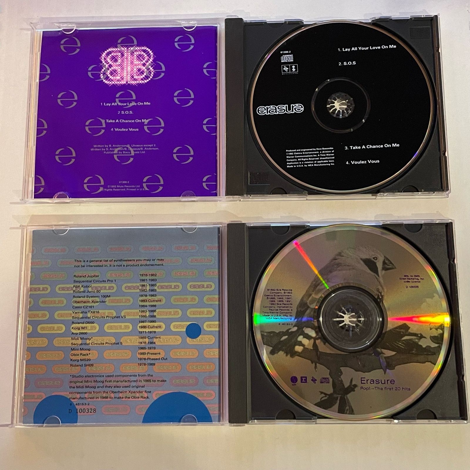 INTENTIONALLY BLANK Lot of 2 Erasure CDs albums synth pop electronic retro rock Size ONE SIZE - 2 Thumbnail