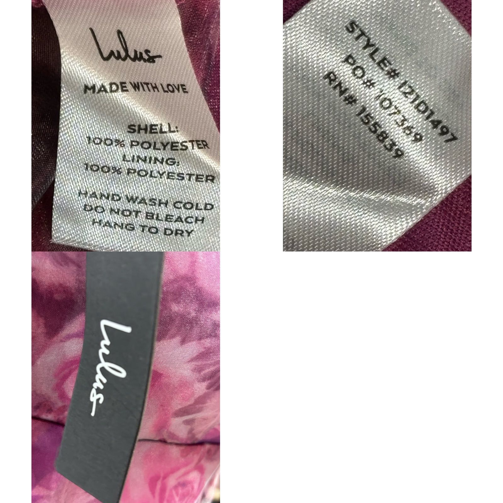 Lulus Lulus Imagine Romance Magenta Floral Print Organza Skater Dress Large NEW! Size L / US 10 / IT 46 - 8 Thumbnail