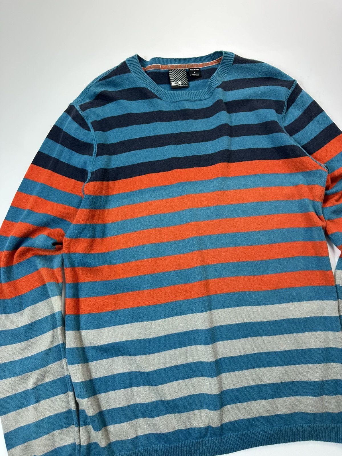 Oakley Vintage Oakley Stripped Sweater Logo Size US L / EU 52-54 / 3 - 6 Thumbnail
