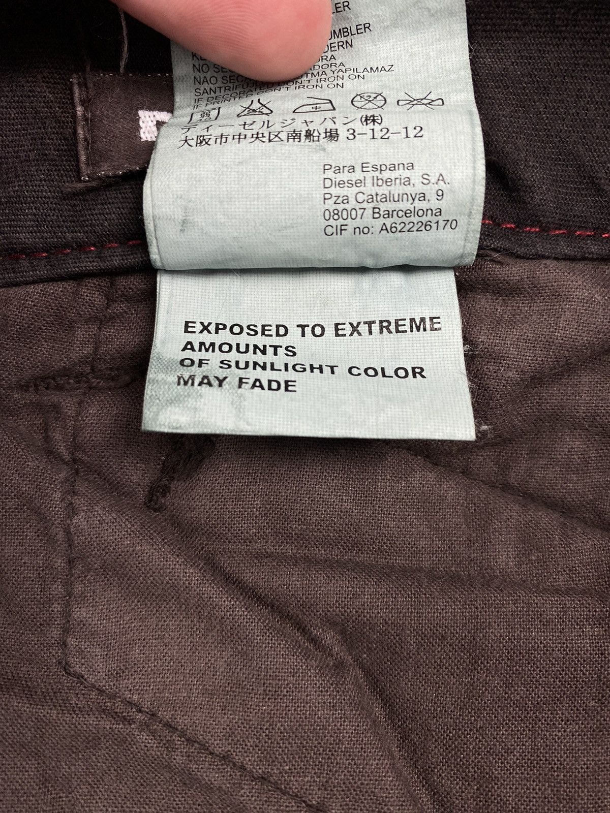 Diesel Y2K Diesel 3D Cut Dyed Brown Multipocket Pants 34X34 Size US 34 / EU 50 - 15 Thumbnail