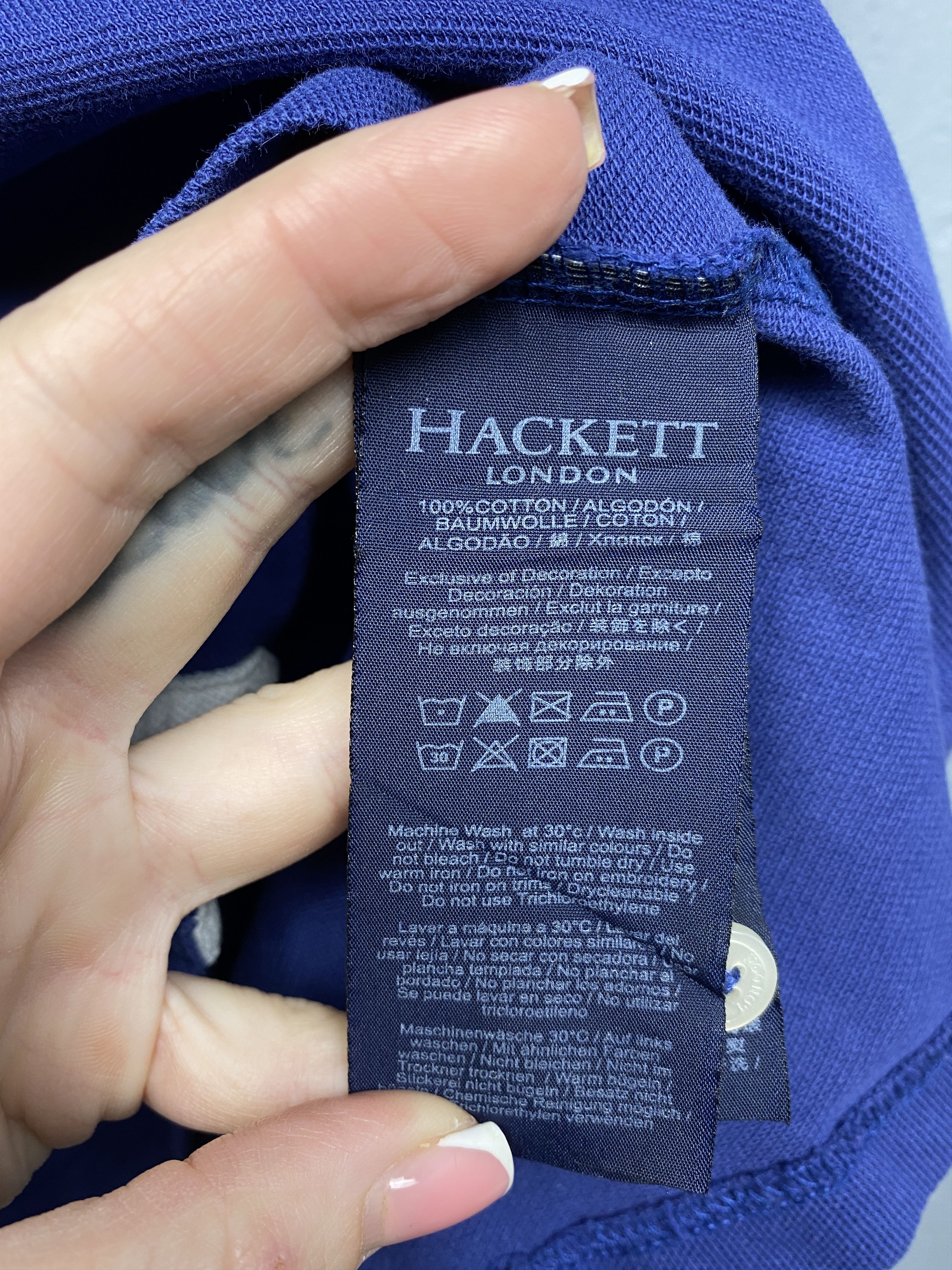 Hackett Hackett Vintage Mens Polo Shirt Size US S / EU 44-46 / 1 - 6 Thumbnail