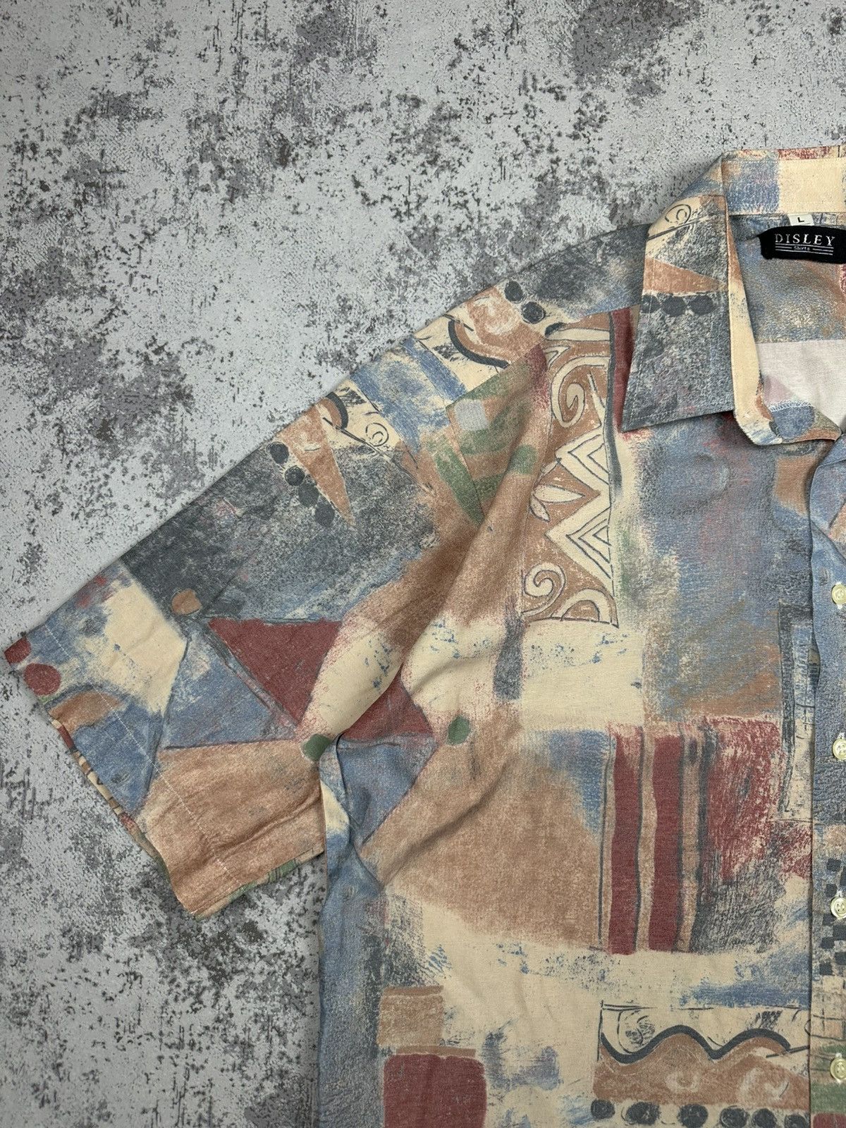 Vintage Vintage Disley Abstract Pattern Button-Up Shirt Size US L / EU 52-54 / 3 - 3 Thumbnail