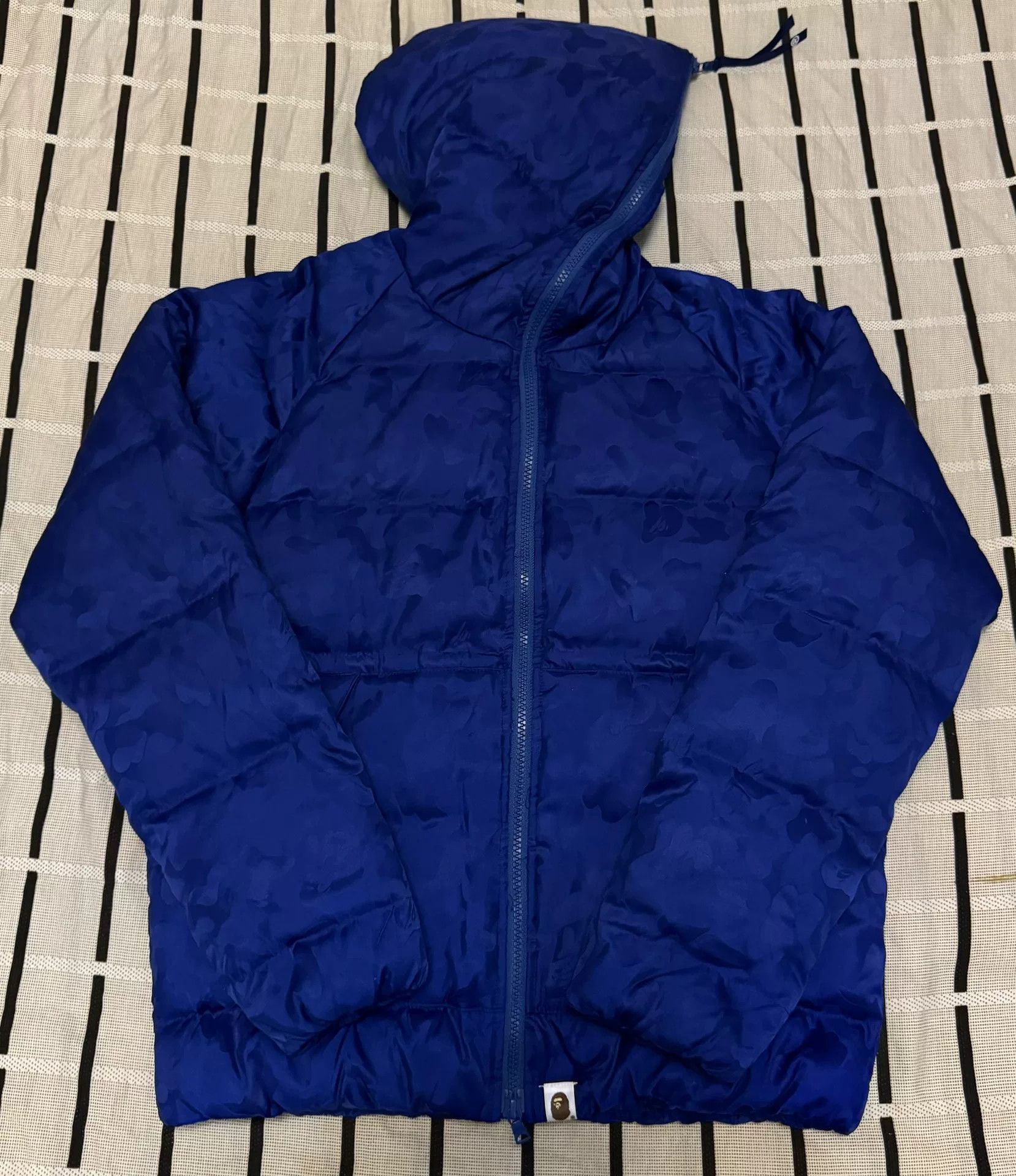 Bape Bape Down Camo Blue Heavy Coat S Men Size US S / EU 44-46 / 1 - 1 Thumbnail