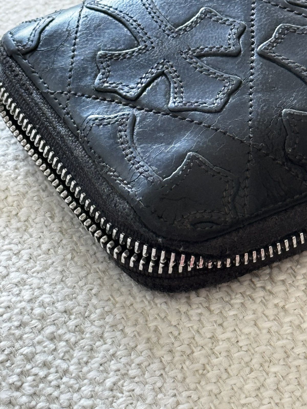 Chrome Hearts Chrome Hearts Cemetery Cross Quilted Wallet Size ONE SIZE - 7 Thumbnail