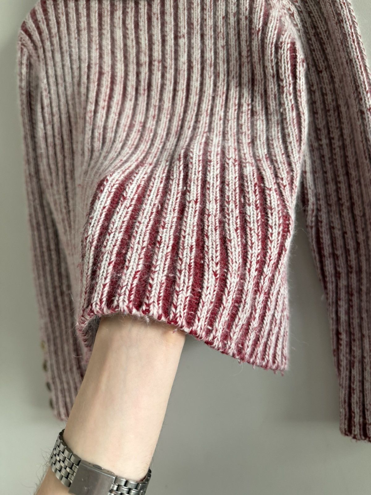 Vintage Wool Ribbed Turtleneck Sweater Size M / US 6-8 / IT 42-44 - 3 Thumbnail