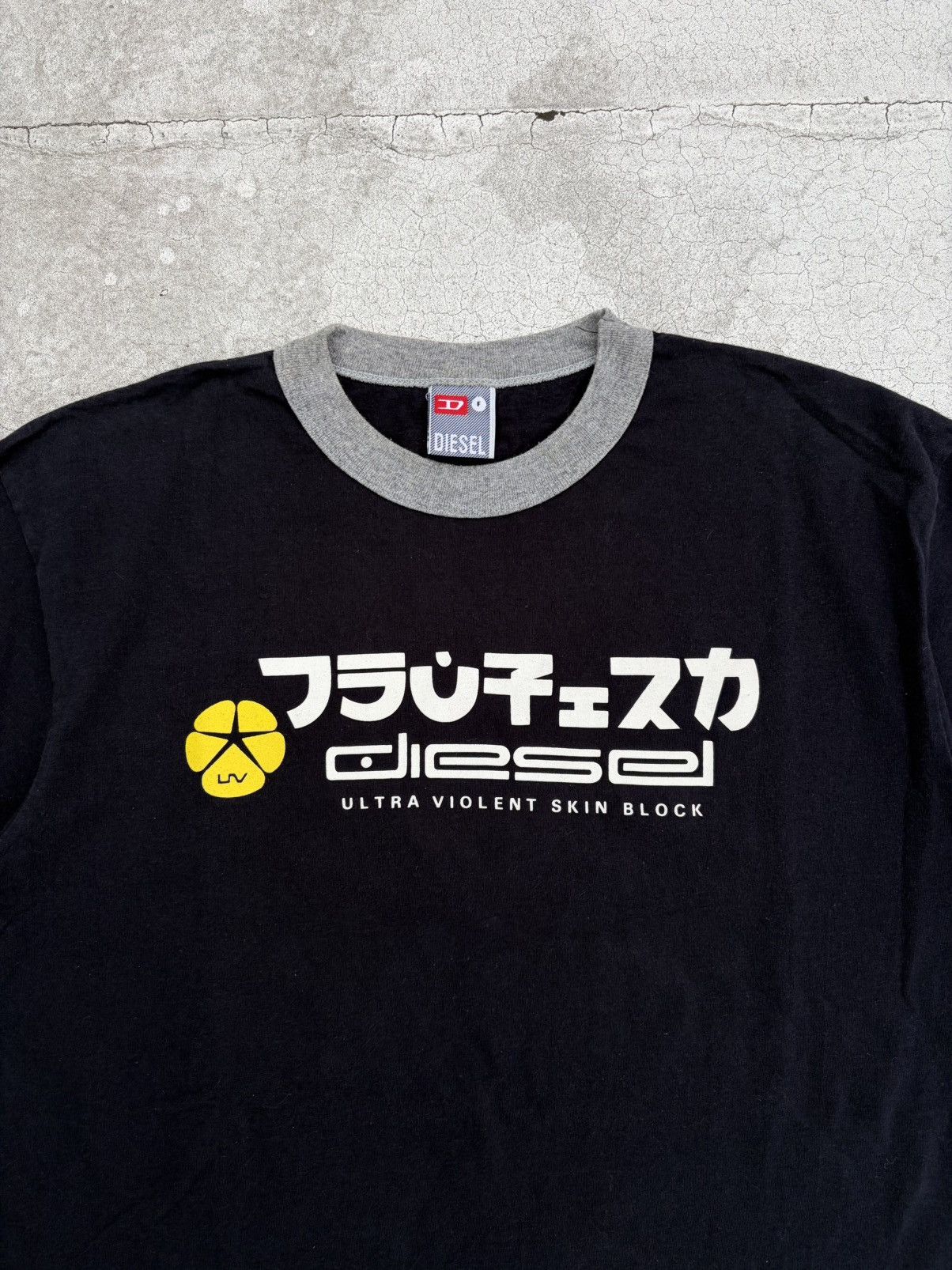 Diesel Vintage Diesel Japan Graphic ringer T shirt navy medium Size US M / EU 48-50 / 2 - 2 Thumbnail