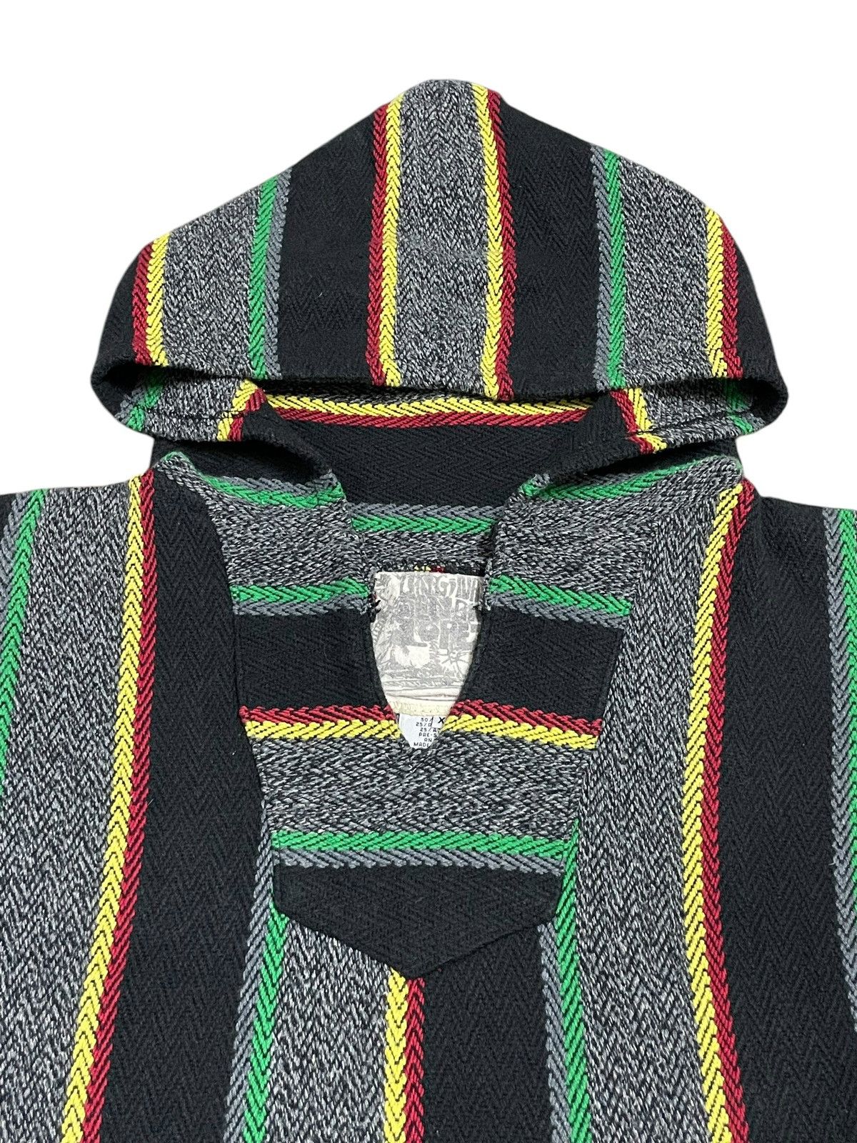 Bob Marley Vintage Y2K Rasta Style Knitted Stripe Streetwear Hoodie Size US XL / EU 56 / 4 - 9 Thumbnail