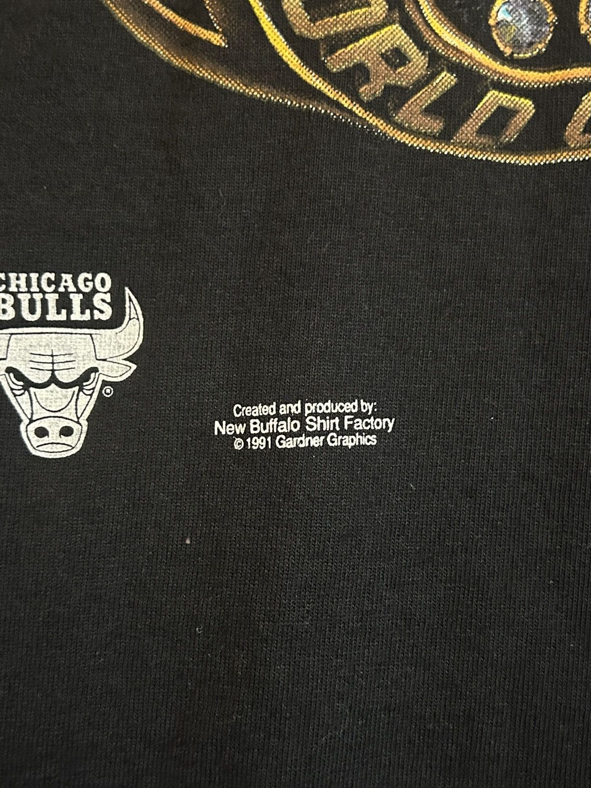 Anvil VTG 90s Salem Sportswear Chicago Bulls NBA World Champions Size US XL / EU 56 / 4 - 2 Thumbnail