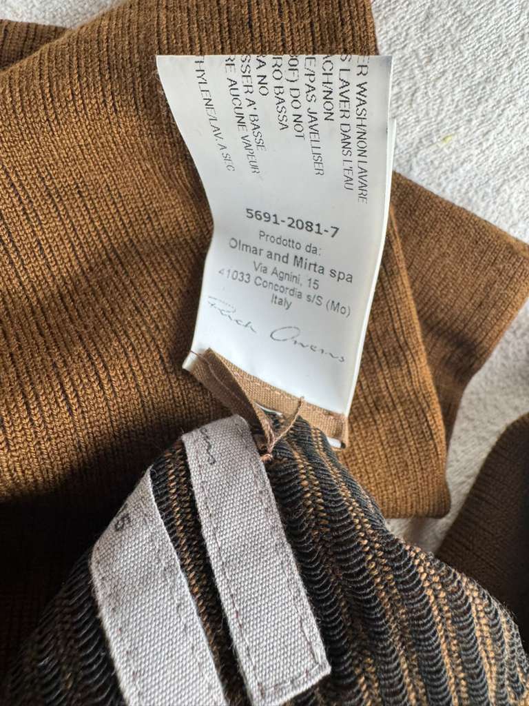 Rick Owens Rick Owens Ribbed Knit Arm Warmers Size ONE SIZE - 3 Thumbnail