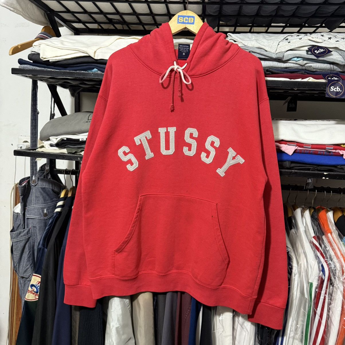 Stussy Vintage 90s stussy usa spell out hoodie Size US L / EU 52-54 / 3 - 12 Thumbnail