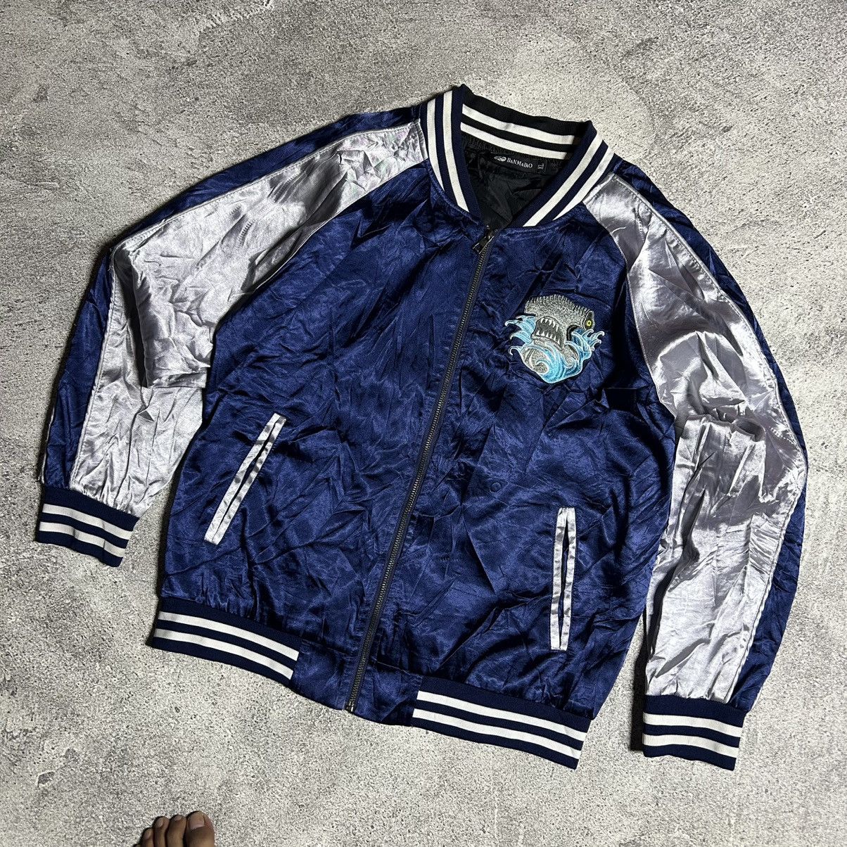 Japanese Brand Vintage Bombers Jacket Sukajan BANMABAO Size US L / EU 52-54 / 3 - 4 Thumbnail