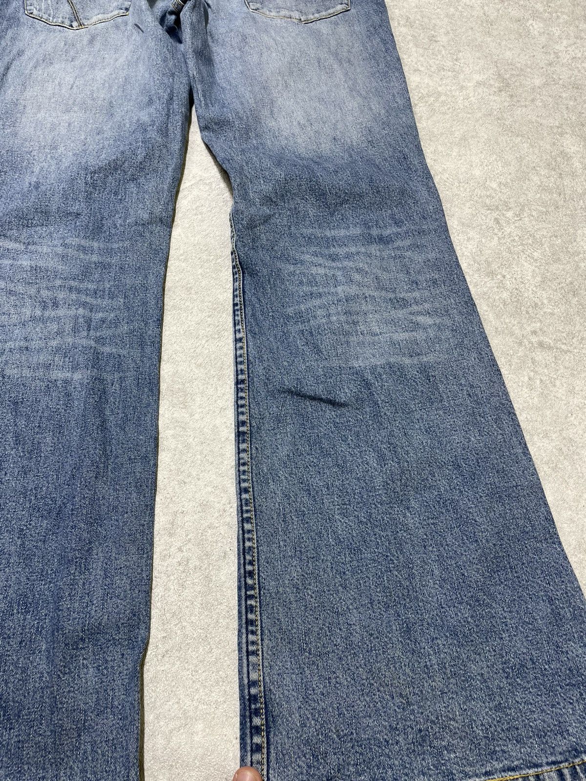 If Six Was Nine × Japanese Brand × Le Grande Bleu (L.G.B.) Skull Ifsixwasnine Style Flare Denim Rockstar Grail LGB Size US 29 - 8 Thumbnail