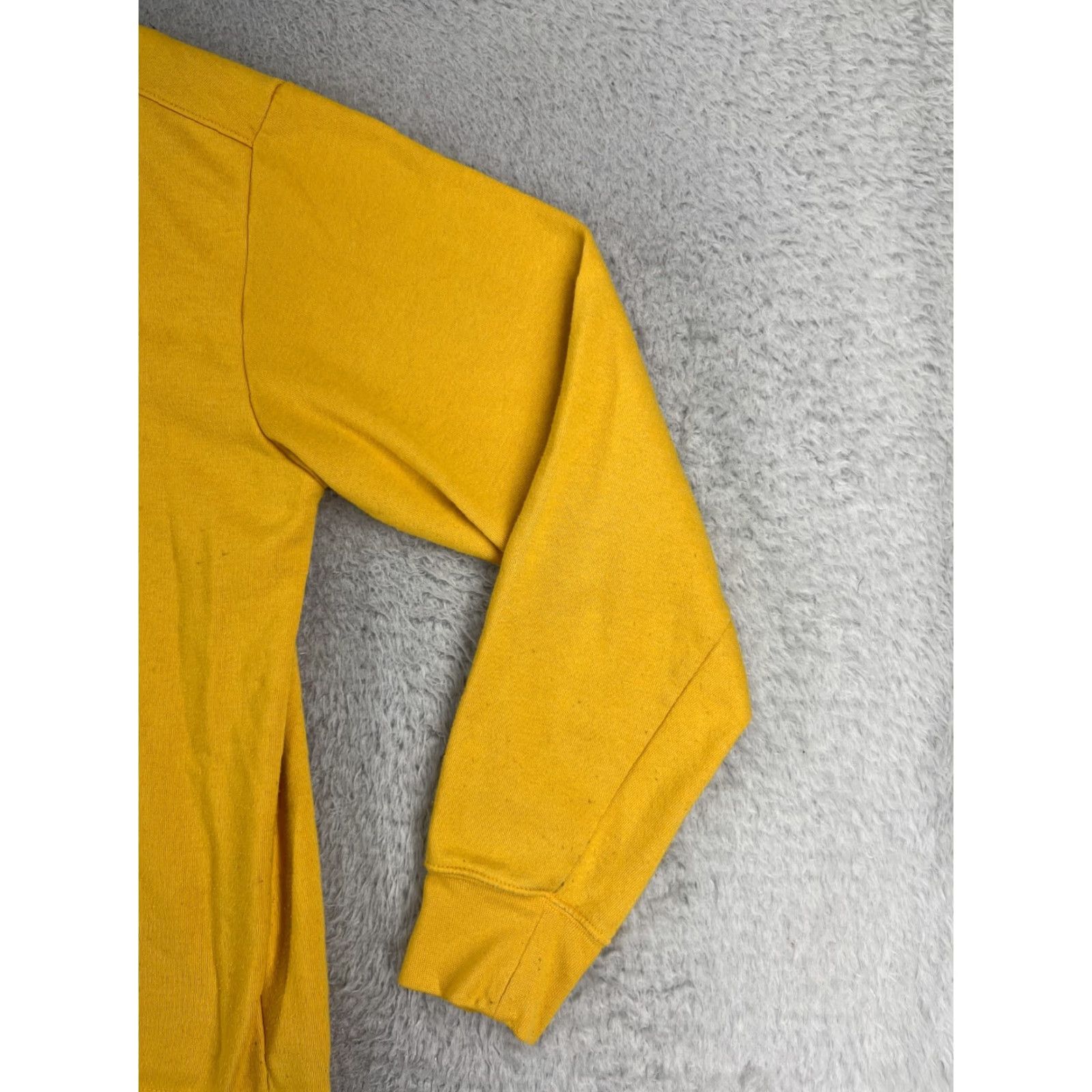 The North Face The North Face Sweater Men Medium Yellow Pullover Crew Neck Cotton Fleece Embroidered Logo Sweater | Mens | Regular Fit - Yellow | 90s? Size US M / EU 48-50 / 2 - 2 Thumbnail