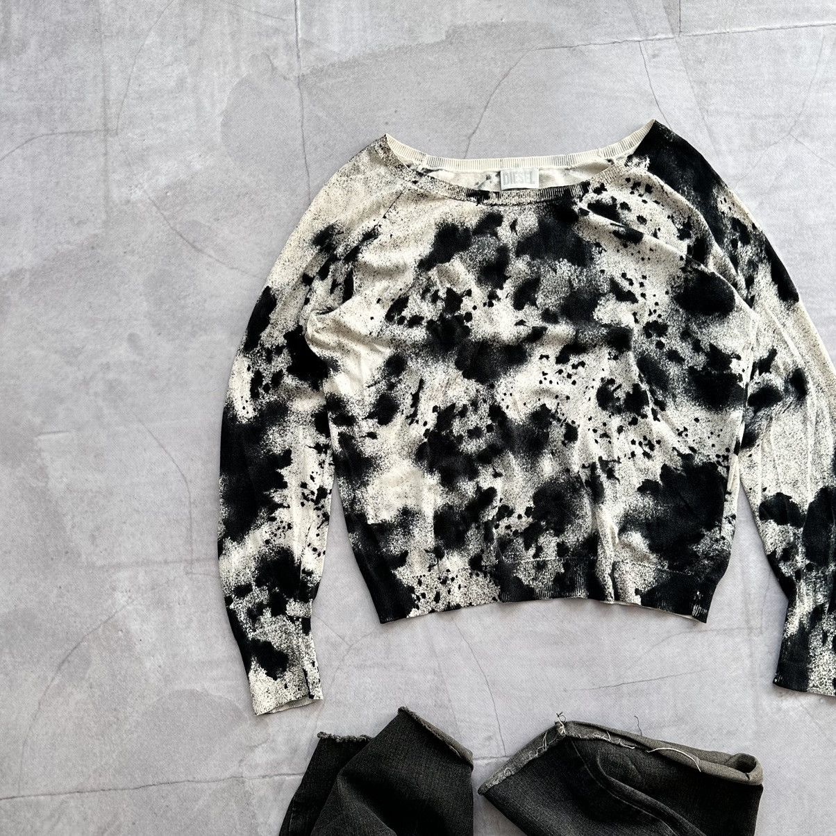 Hysteric Glamour × Undercover 00s Diesel Y2K Long Sleeve T Shirt Tee Abstract Sweater Size M / US 6-8 / IT 42-44 - 2 Thumbnail