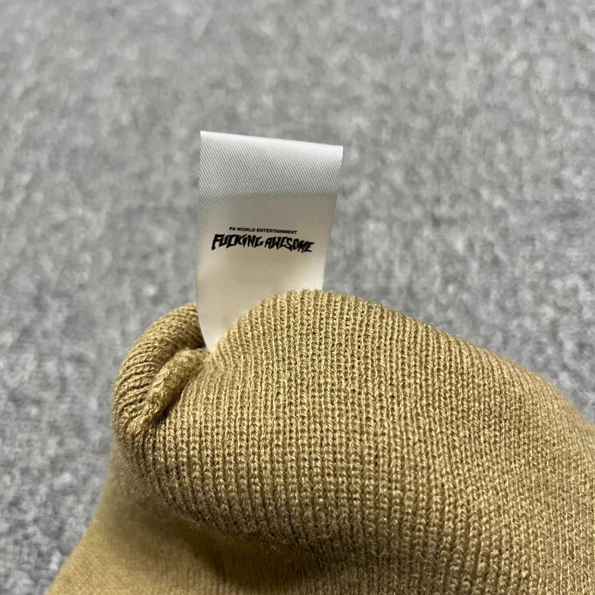Fucking Awesome Fucking Awesome Embroidered Striped Knitted Beanie Q7 Size ONE SIZE - 3 Thumbnail