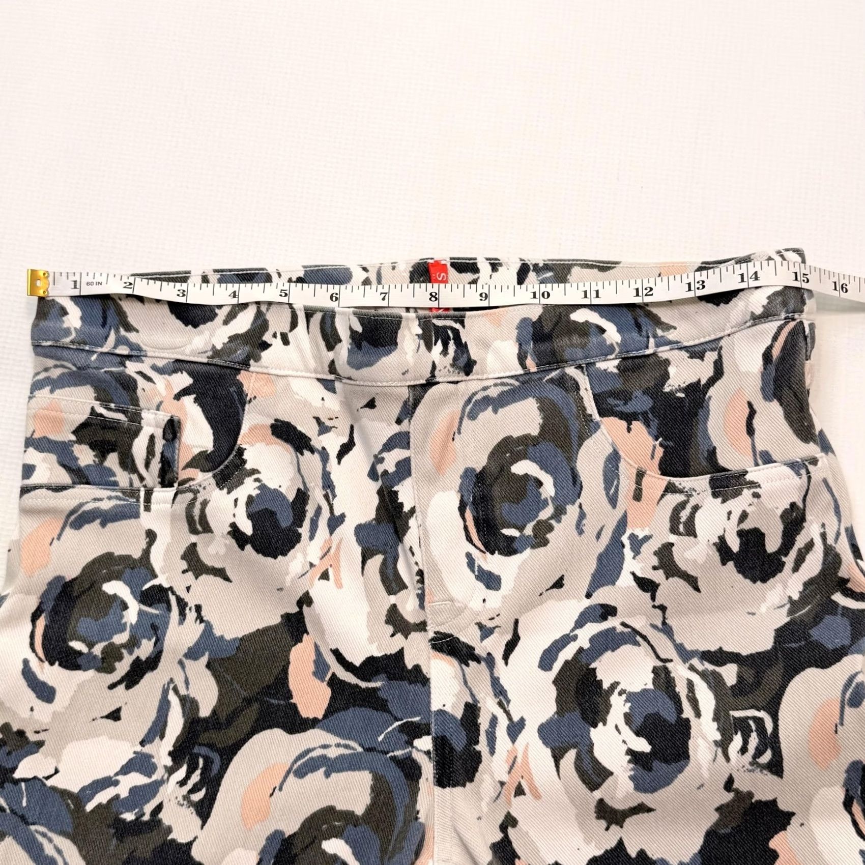Spanx Spanx Pants Womens L Multicolor Floral Pull On Jegging Shaping Stretch Cropped Size 36" / US 14 / IT 50 - 6 Thumbnail
