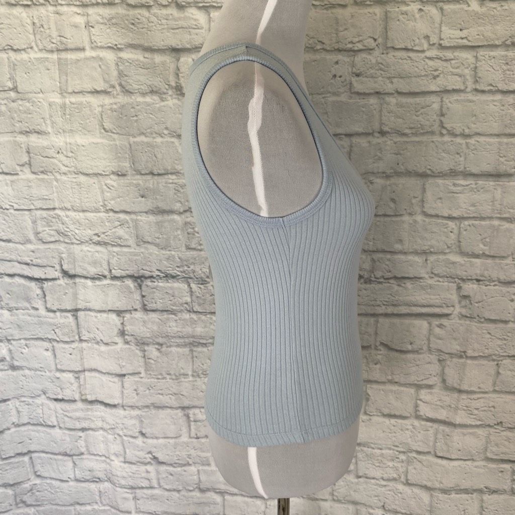 Old Navy Old navy women S cotton blend ribbed v-cut neck crop tank to Size S / US 4 / IT 40 - 4 Thumbnail