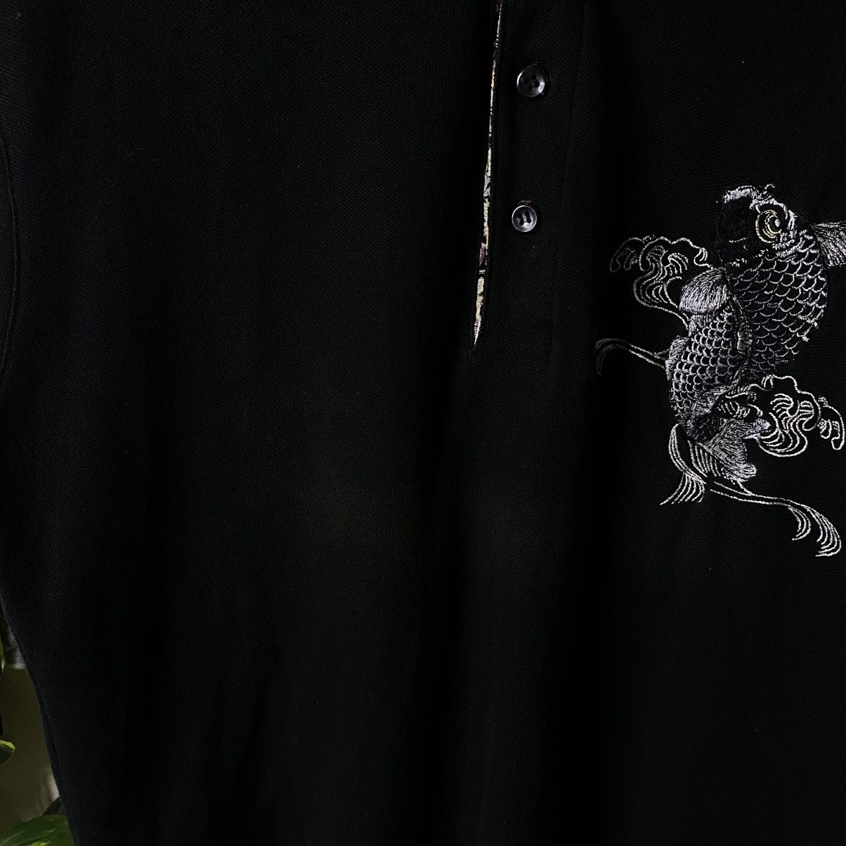 Japanese Brand Karakuri Tamashii Sakura Koi Fish Sukajan Motive T Shirt Size US L / EU 52-54 / 3 - 8 Thumbnail