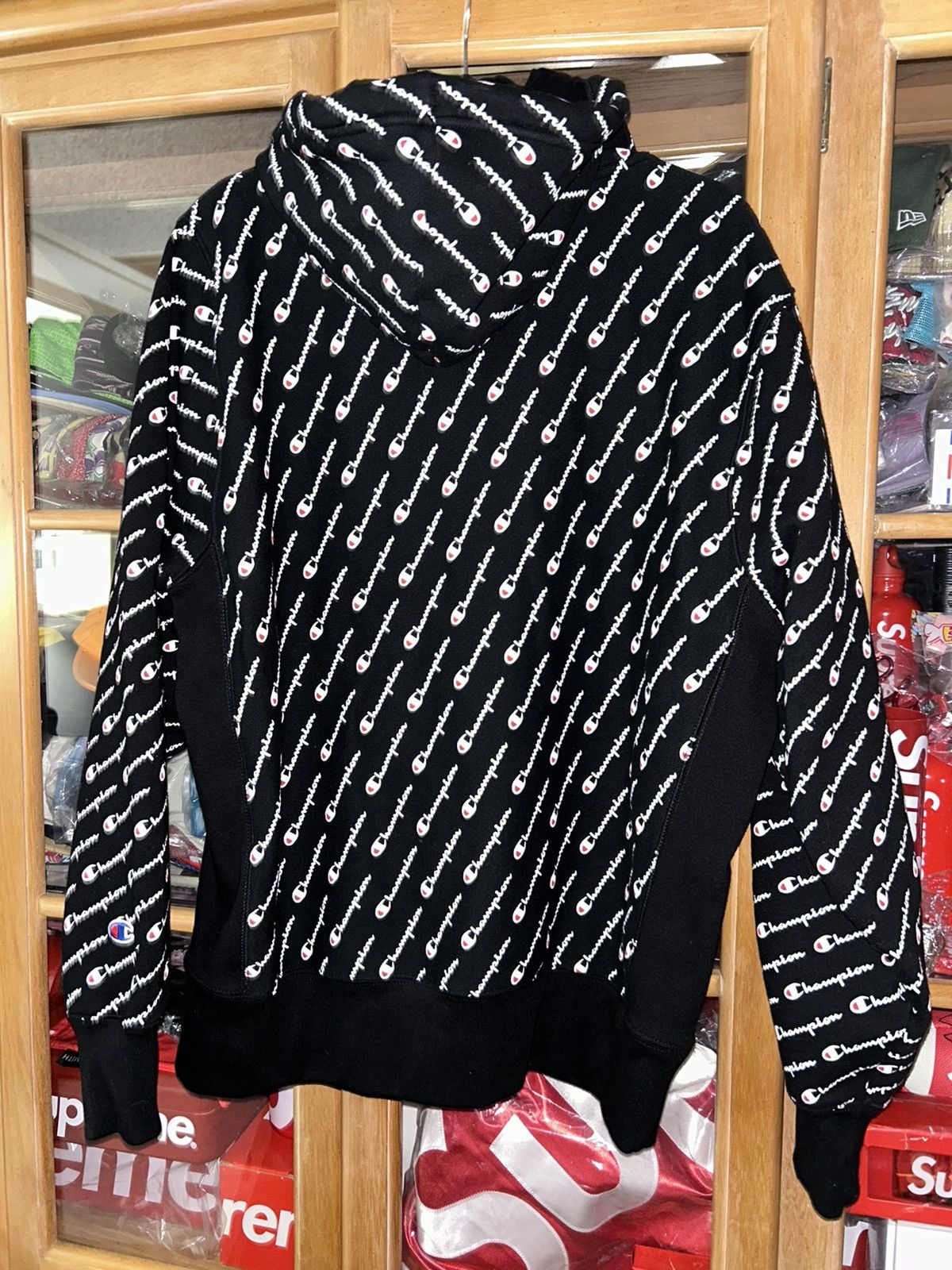 Champion Champion Reverse Weave All-Over Print Pullover Vintage Size US L / EU 52-54 / 3 - 3 Thumbnail