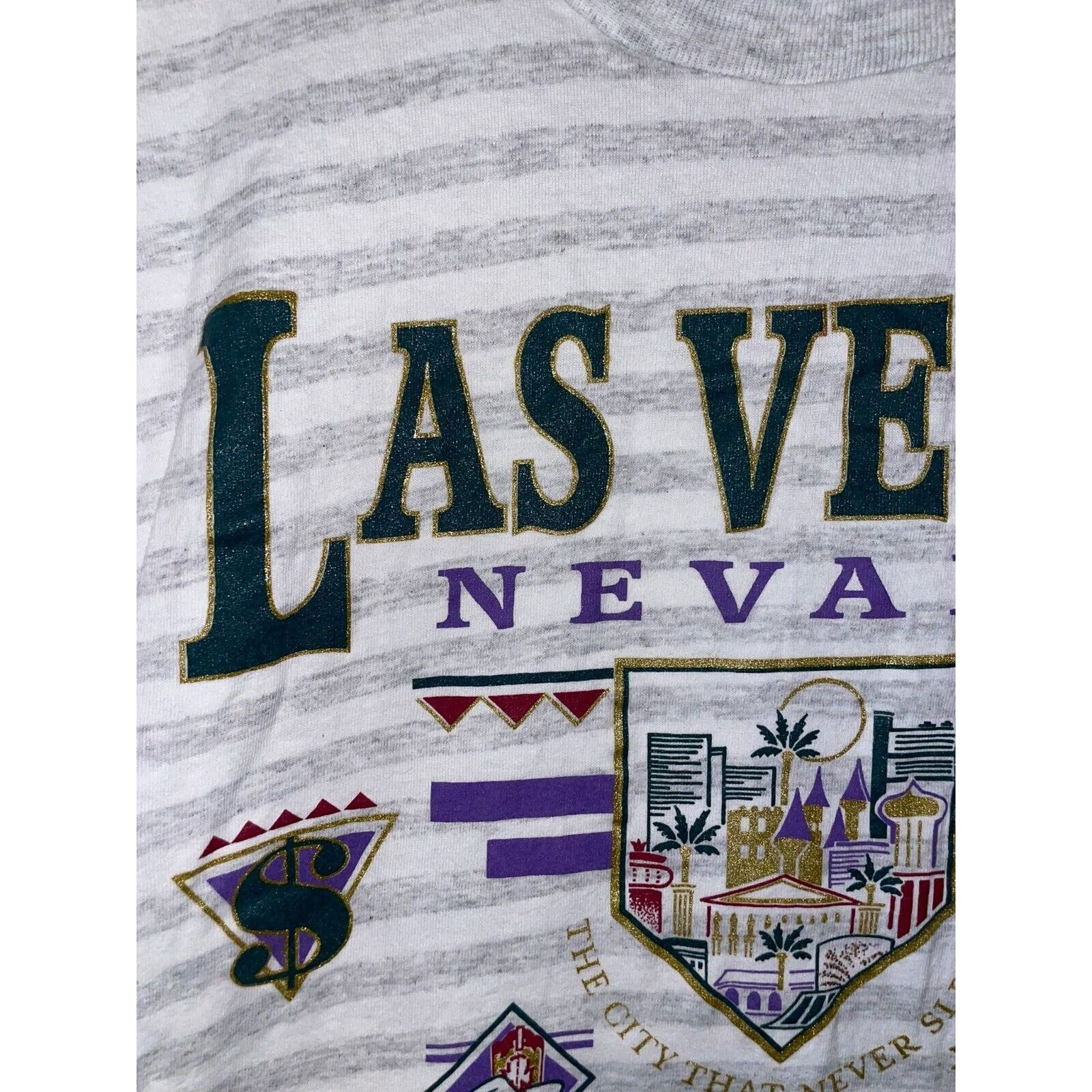 Vintage Vintage Las Vegas Shirt NV Nevada LV City Tee VTG Stain Size US M / EU 48-50 / 2 - 3 Thumbnail