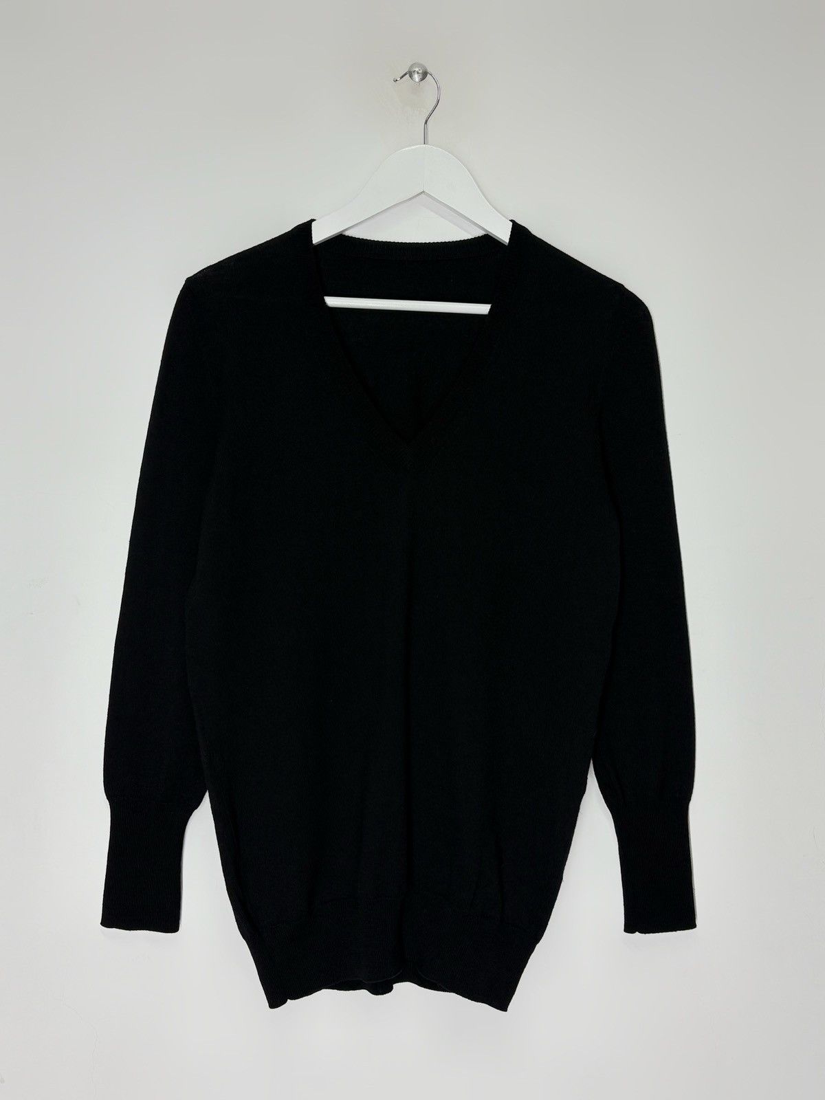 Versace Versace Collection Back Medusa Knitted Sweater Black V-Neck Size US S / EU 44-46 / 1 - 4 Thumbnail
