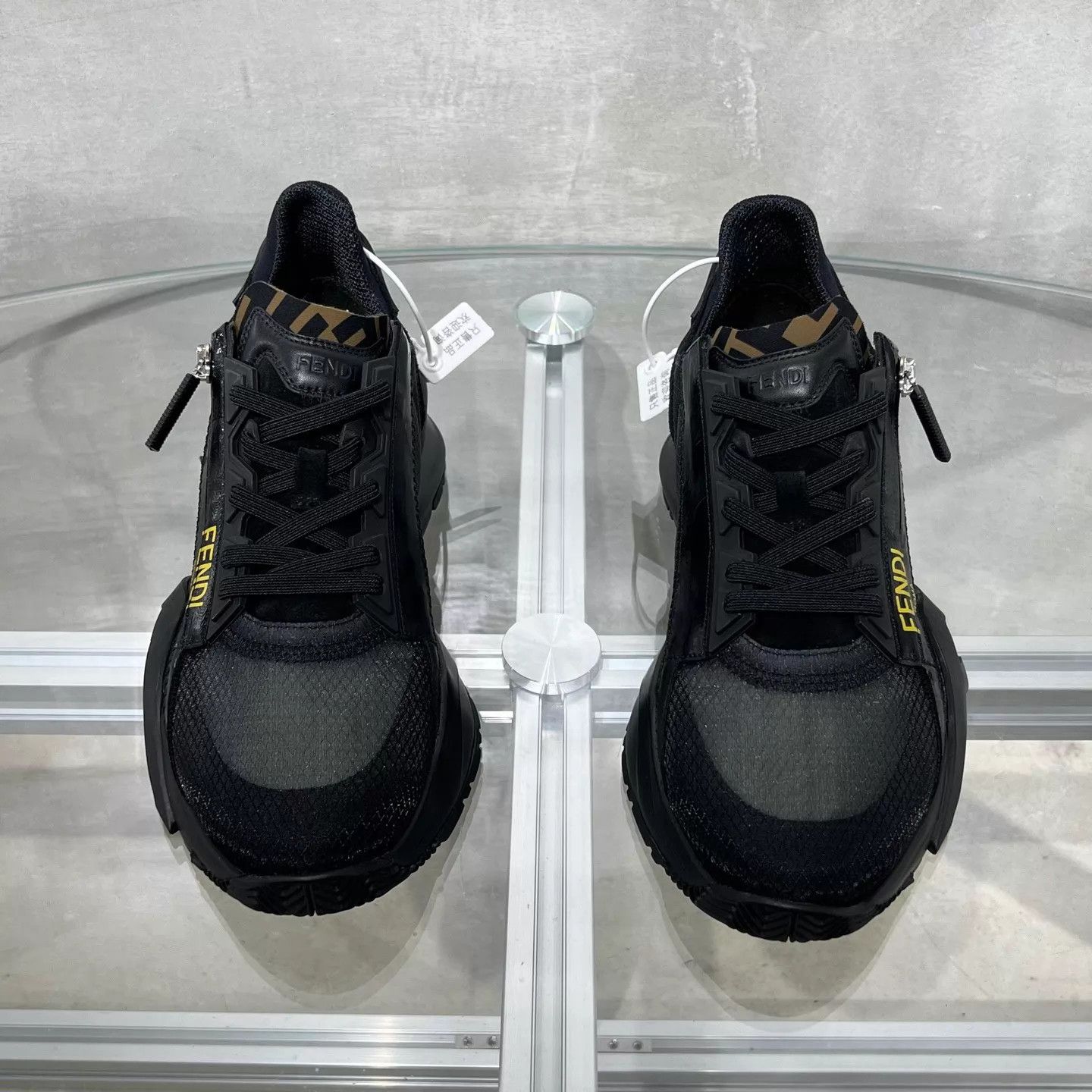 Fendi Fendi flow black sneakers UK5/39 Size US 7.5 / IT 37.5 - 1 Thumbnail