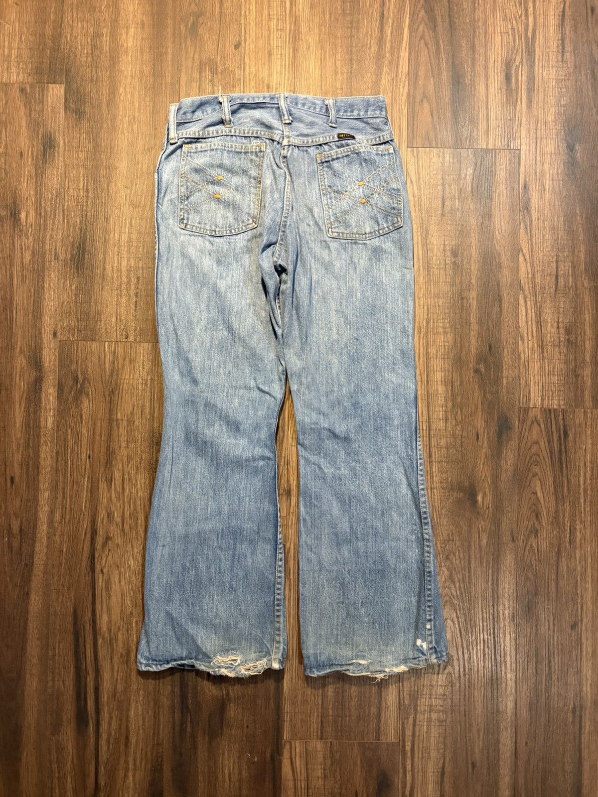 Vintage 🔥Vintage 70s Made In Usa Dee Cee Bell Bottom Pants🔥 Size US 28 / EU 44 - 3 Thumbnail
