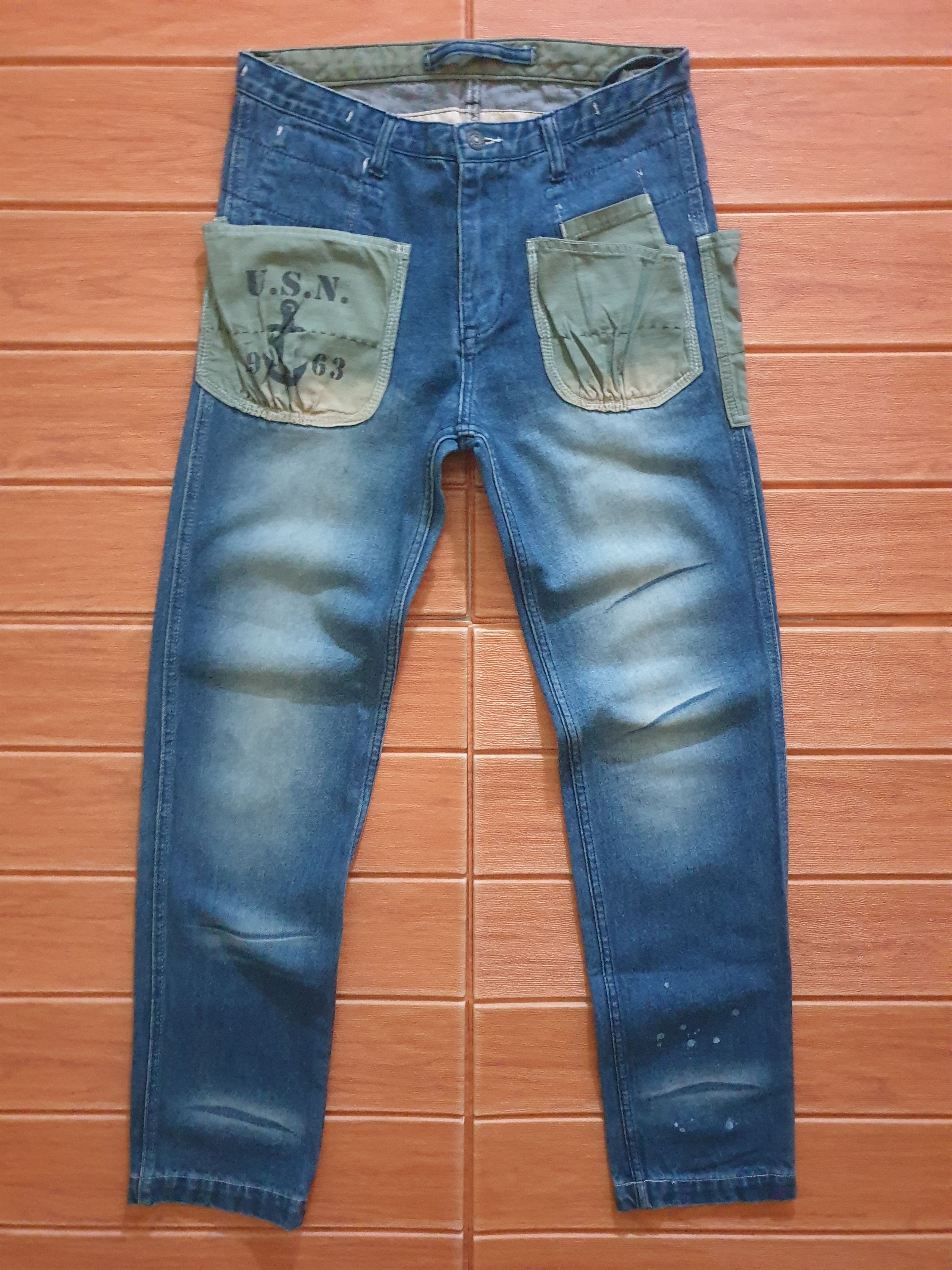PPFM 💥Thrift standard USN denim pant Size US 29 - 1 Thumbnail