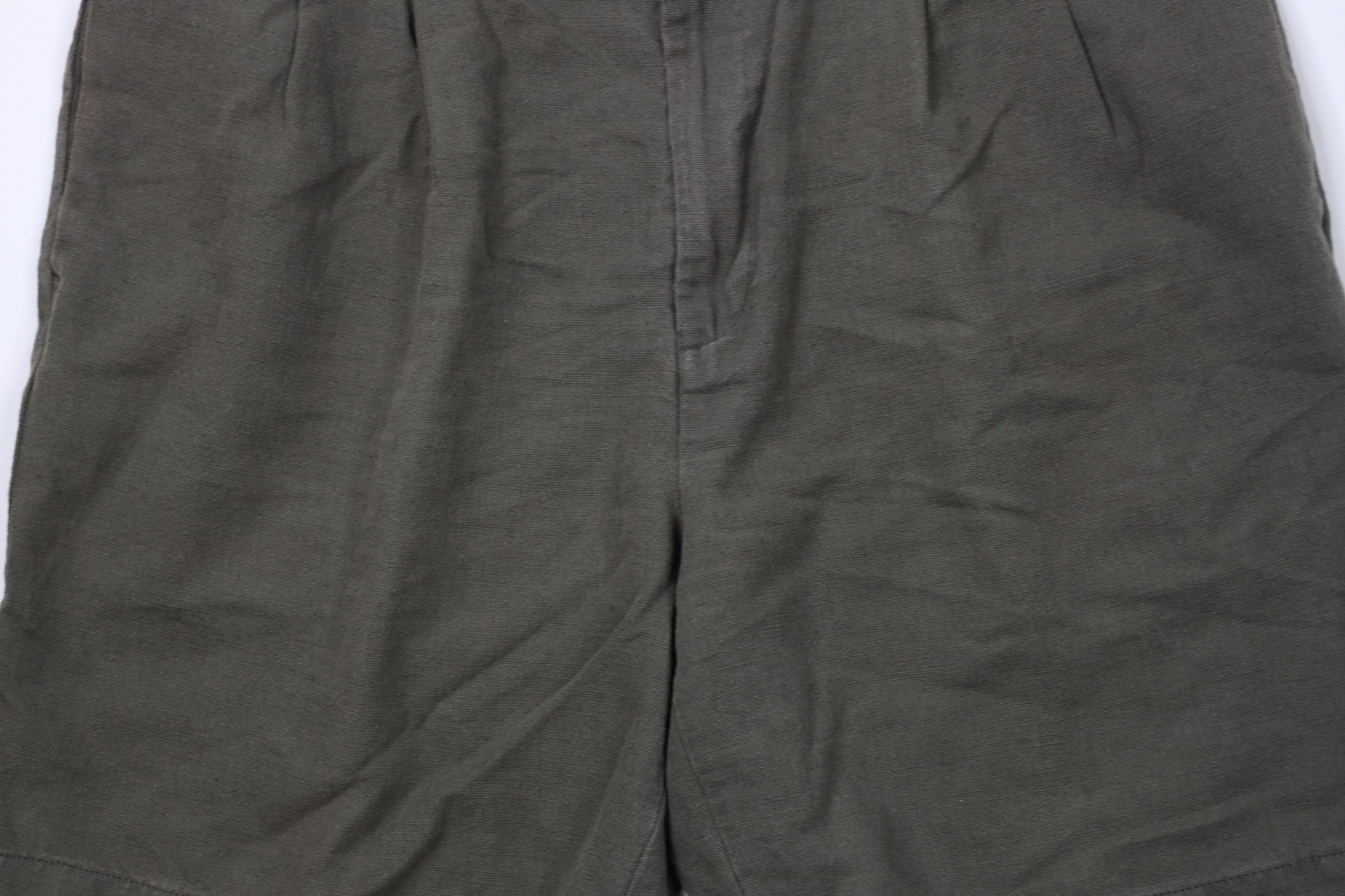 Vintage Vintage 90s Streetwear Linen Blend Above Knee Shorts Green Size US 38 / EU 54 - 3 Thumbnail